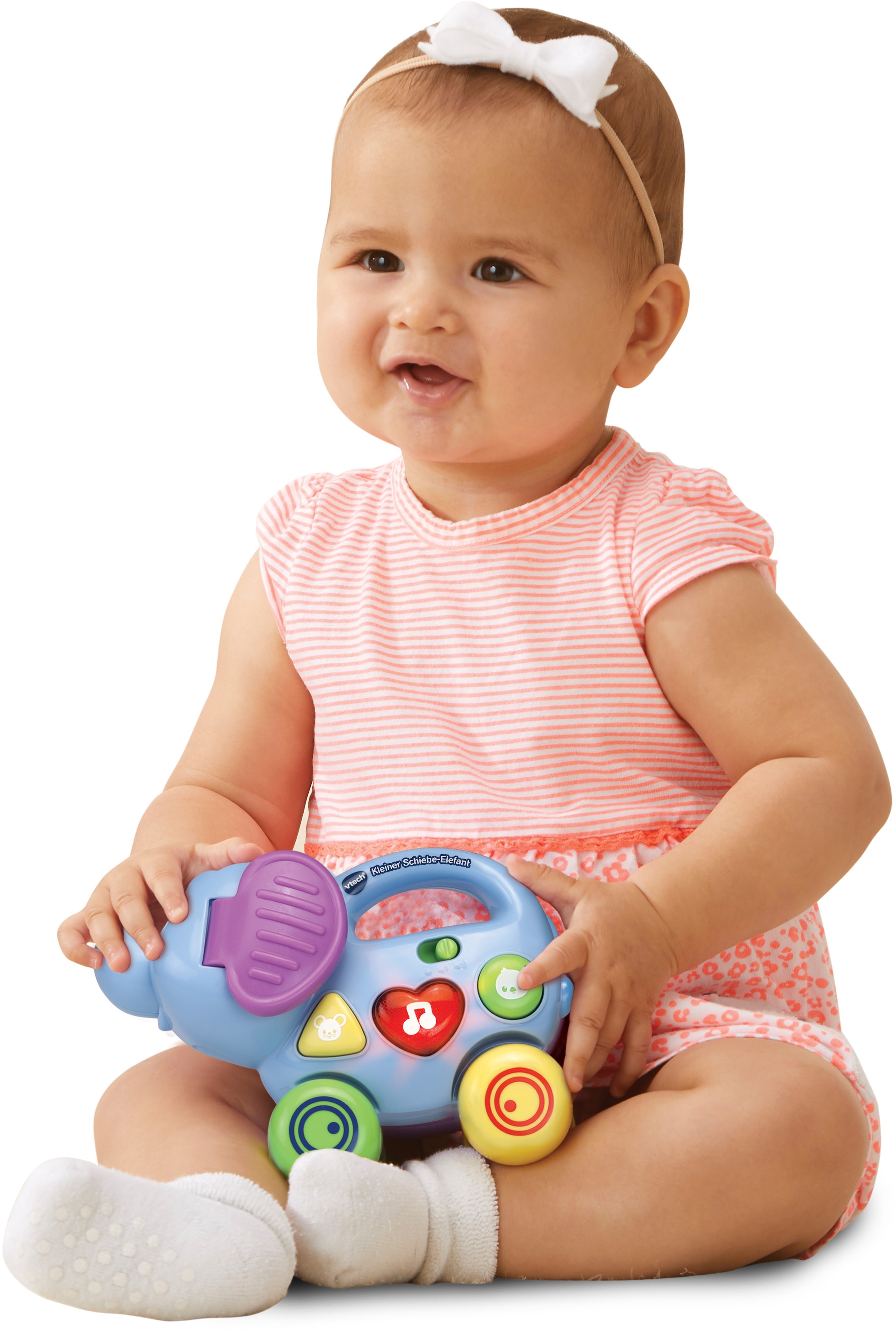 Vtech® Lernspielzeug »VTechBaby, Kleiner Schiebe-Elefant«, mit Sound