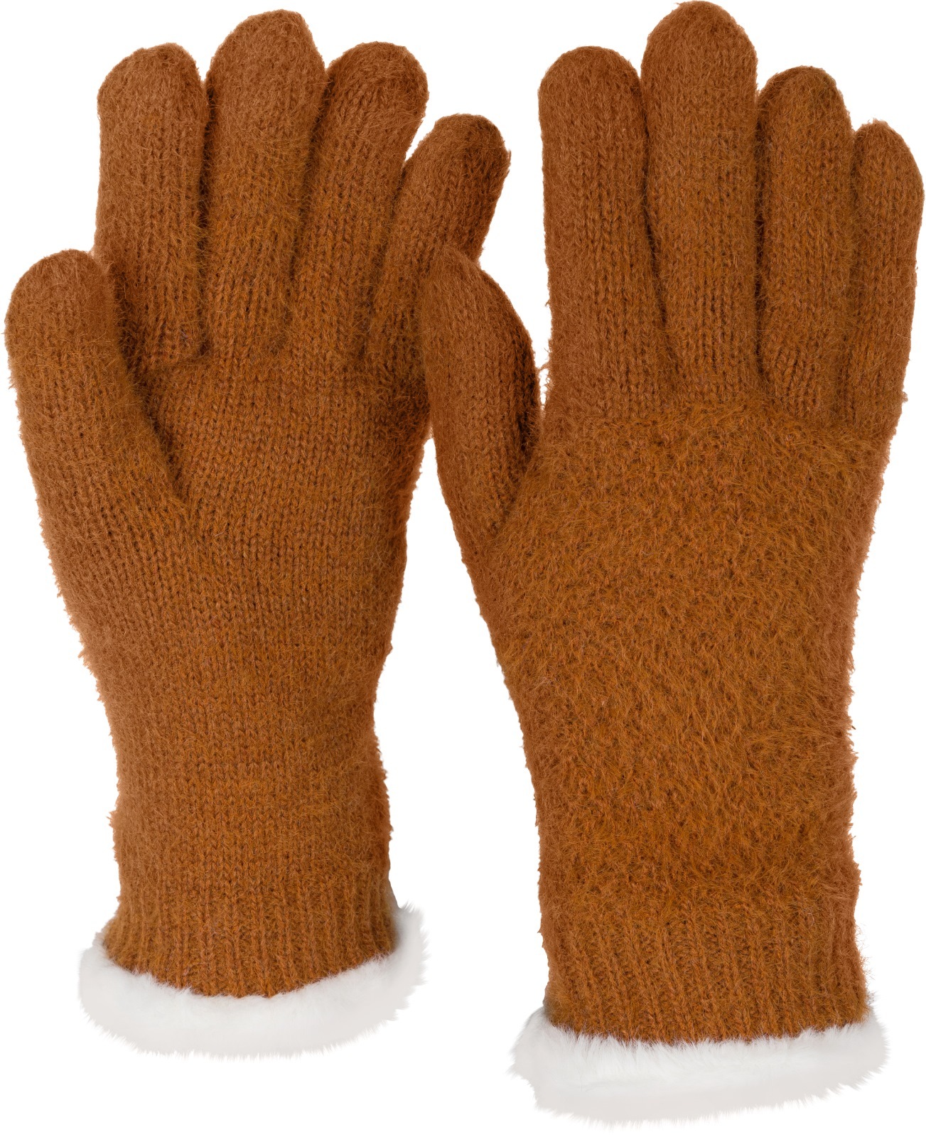 styleBREAKER Strickhandschuhe "Strickhandschuhe mit Reiskornmuster und Fleece" 2 Stk.