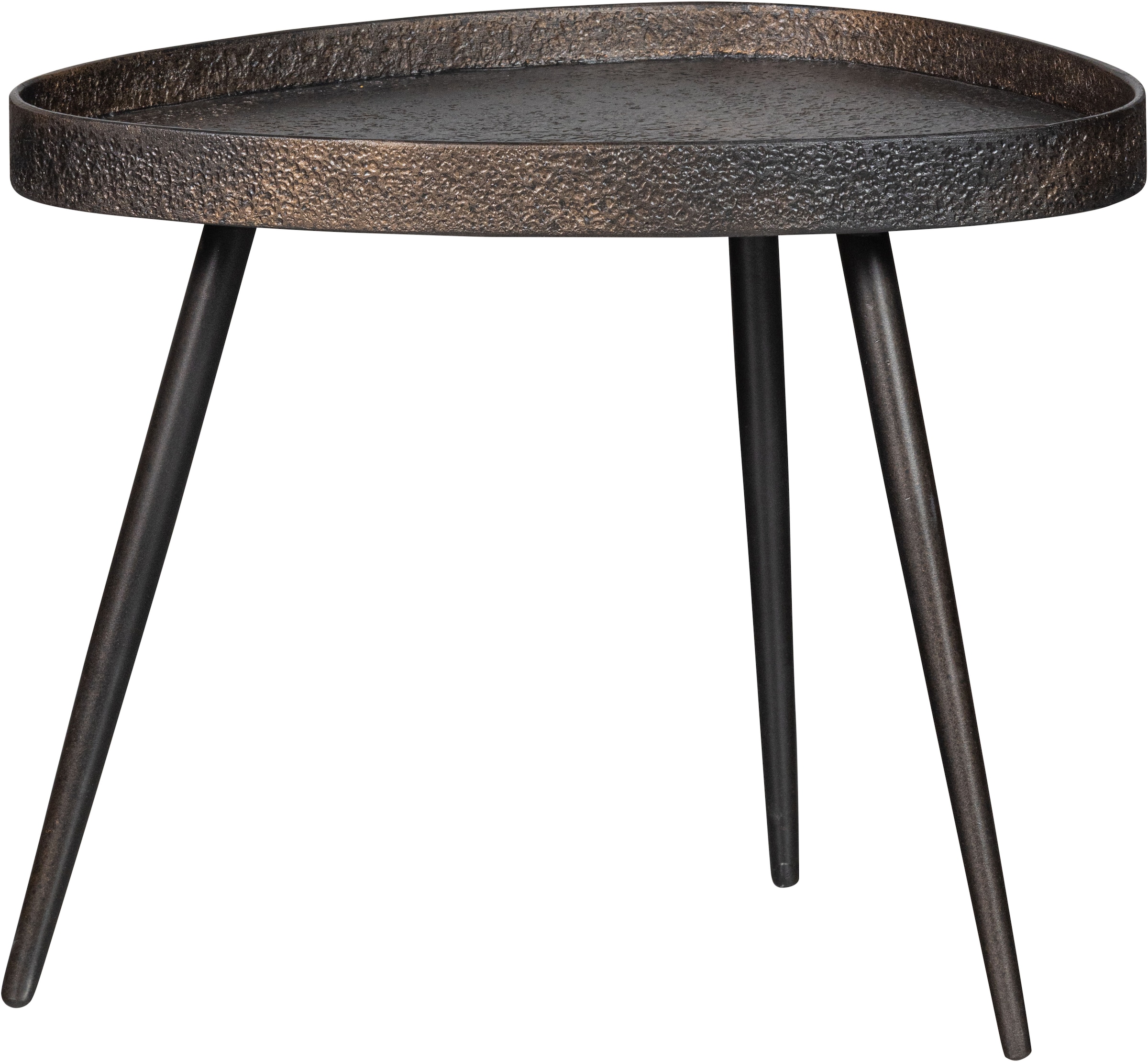 WOOOD Beistelltisch »Crude mit Multiplex-Zinkbeschichtung und Metallbeinen 71 x 52 x 39 cm« Set, 2 Stk. tlg. 2er-Set, unterschiedliche Größen im Set, Tragkraft je 15 kg