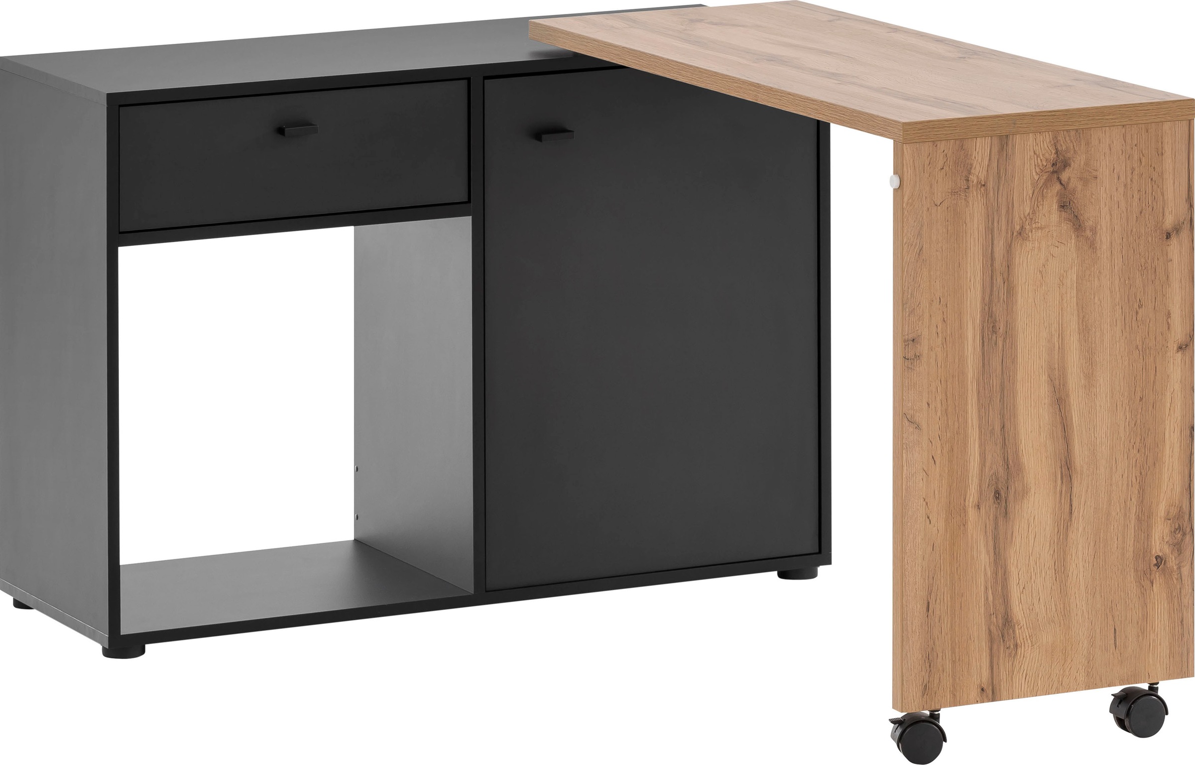 Schildmeyer Schreibtisch »Tiny Working«, praktisch im Home Office, Sideboard mit flexibler Arbeitsplatte