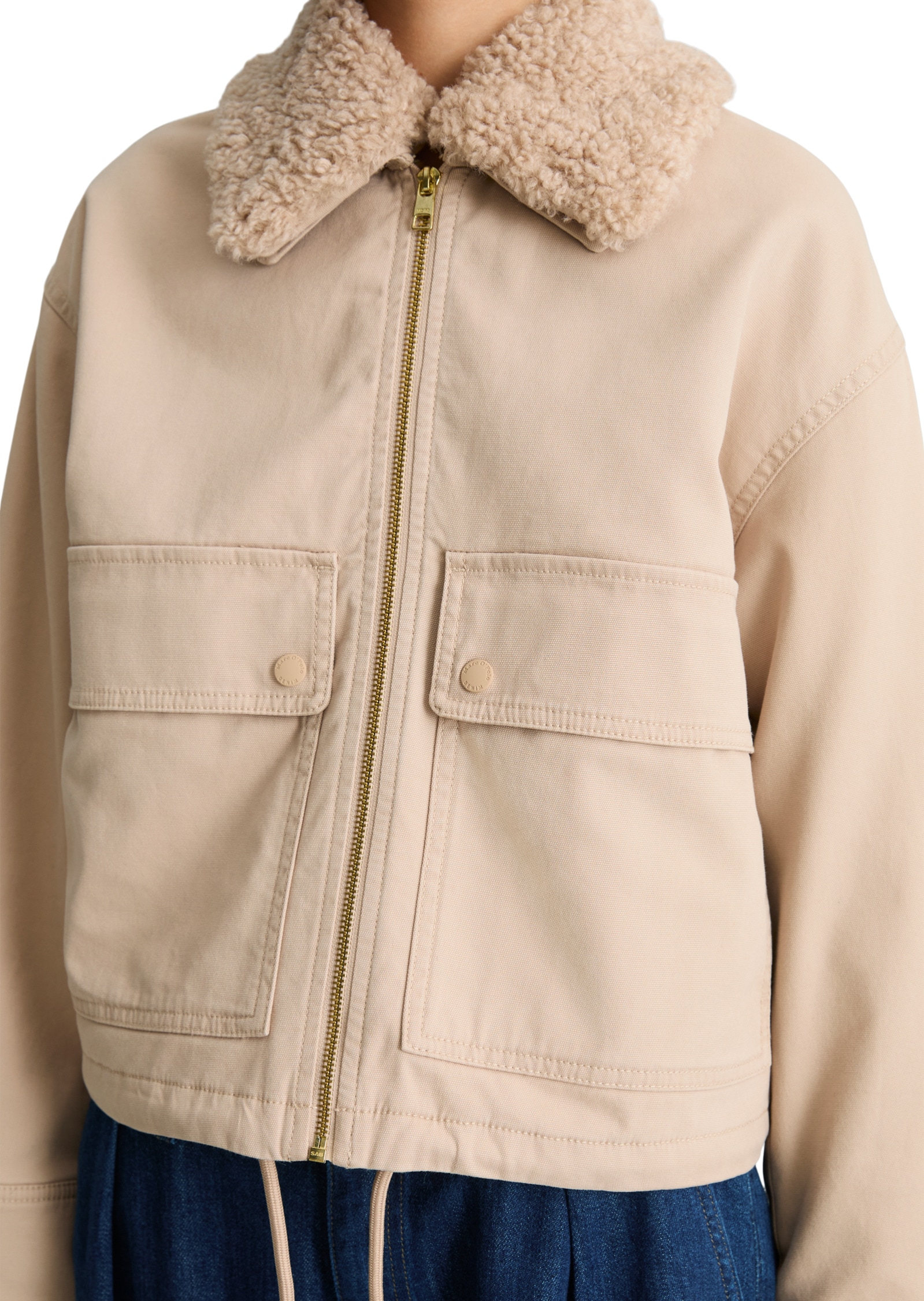 Marc O'Polo DENIM Outdoorjacke »mit abnehmbarem Teddykragen«
