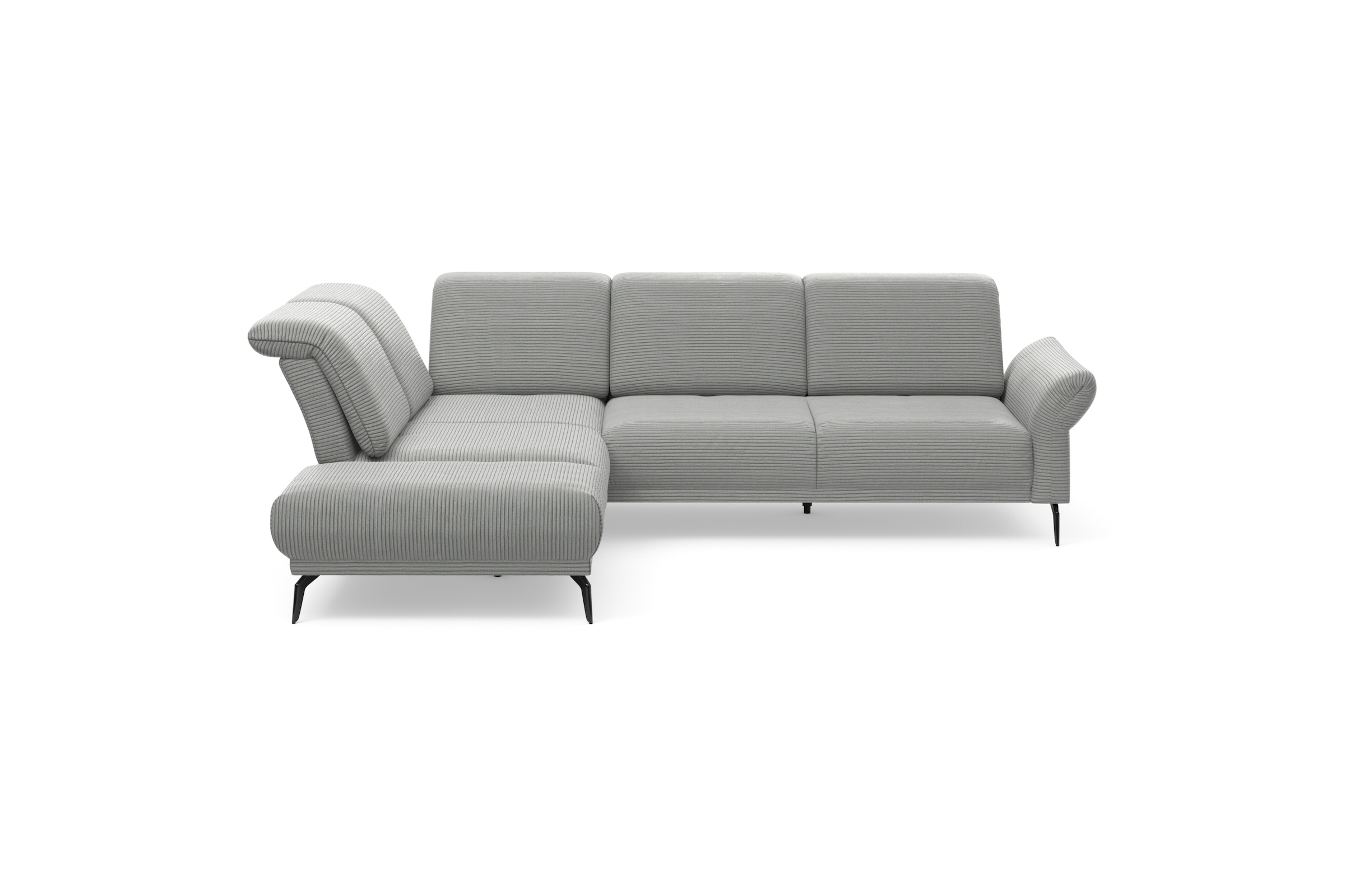 Home affaire Ecksofa "Coco L-Form" Sitztiefen-, Arm- und Kopfteilverstellun günstig online kaufen