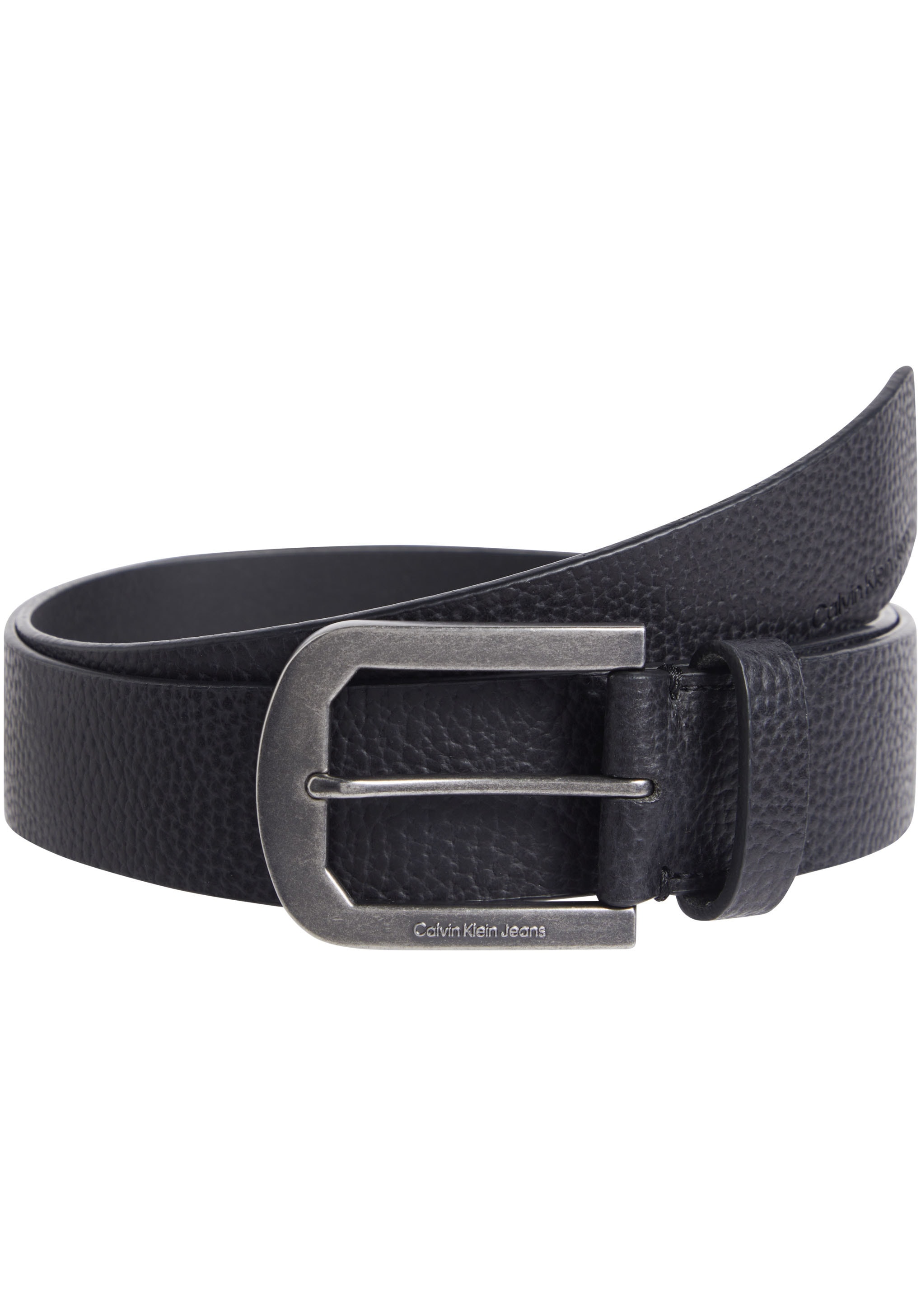 Calvin Klein Jeans Ledergürtel »CLASSIC PIN BUCKLE LTHR BELT35MM«, mit Logoprägung