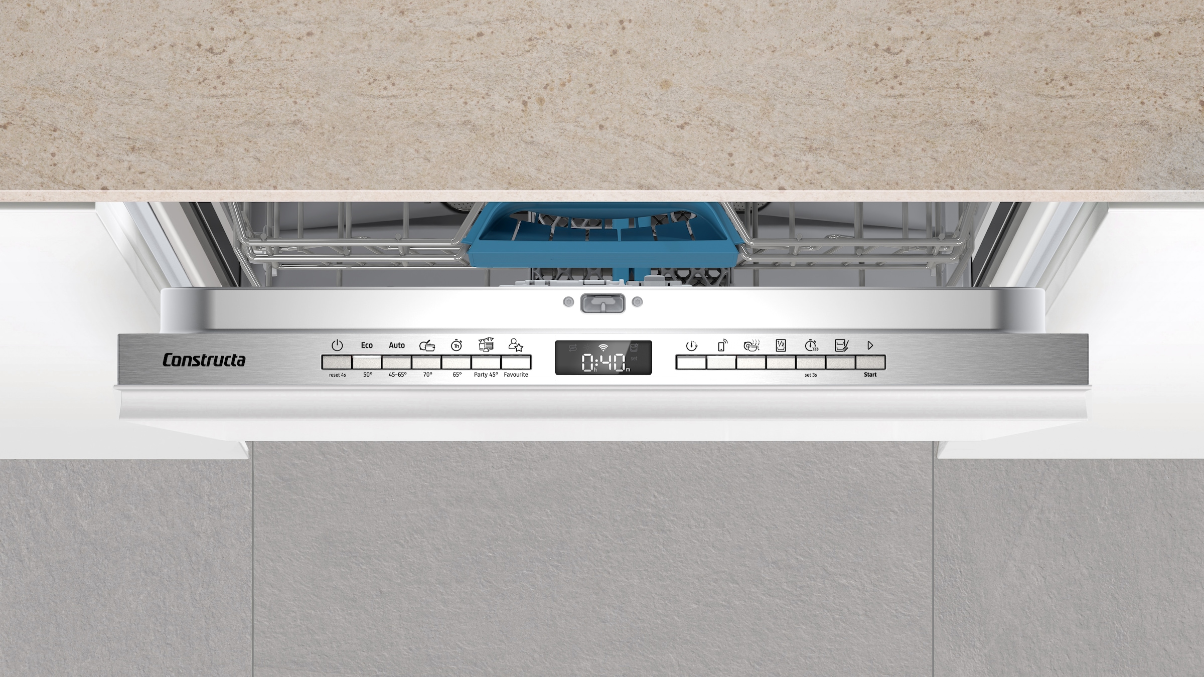 Constructa vollintegrierbarer Geschirrspüler »CG6HX03HUE« 13 tlg. Maßgedecke