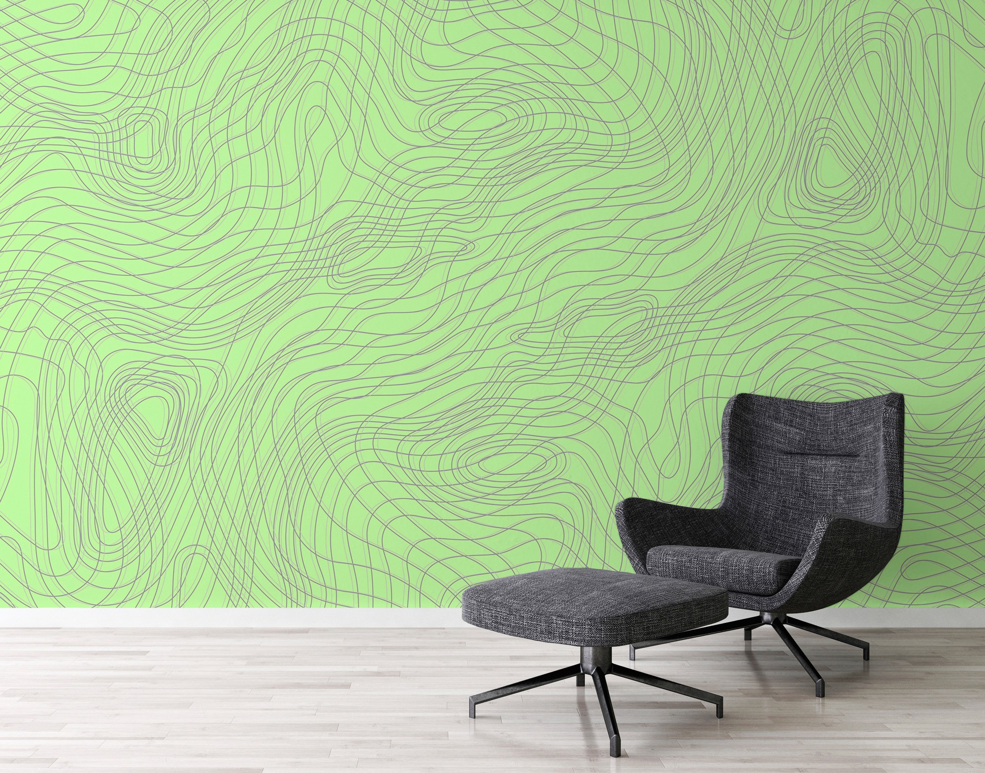 Architects Paper Fototapete »Atelier 47 Chaotic Lines 2«, geometrisch, Vlies, Wand, Schräge, Decke