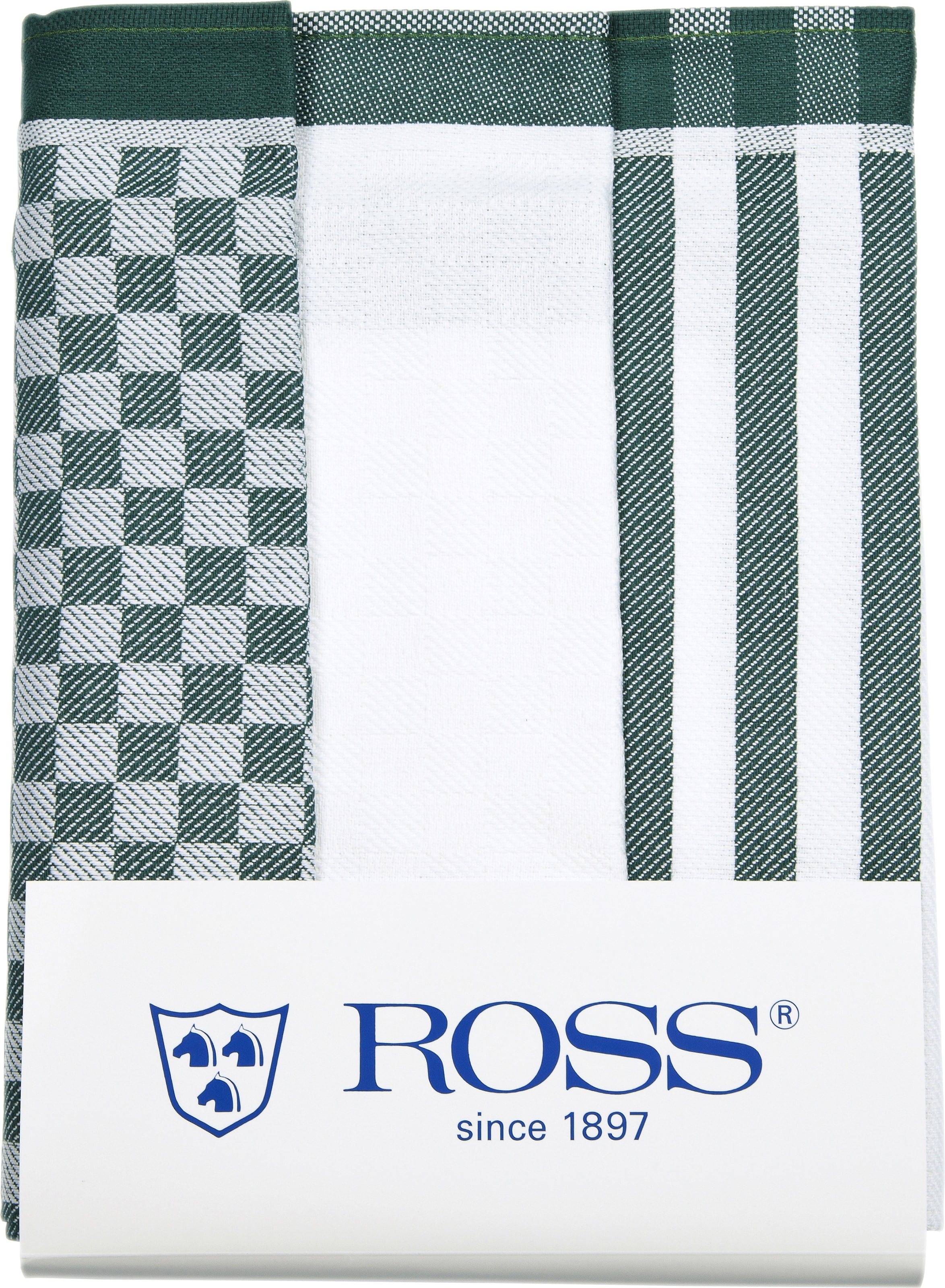 ROSS Geschirrtuch »SUPERIOR«, (Set, 3 tlg., 3x Geschirrtuch 50x70 cm)