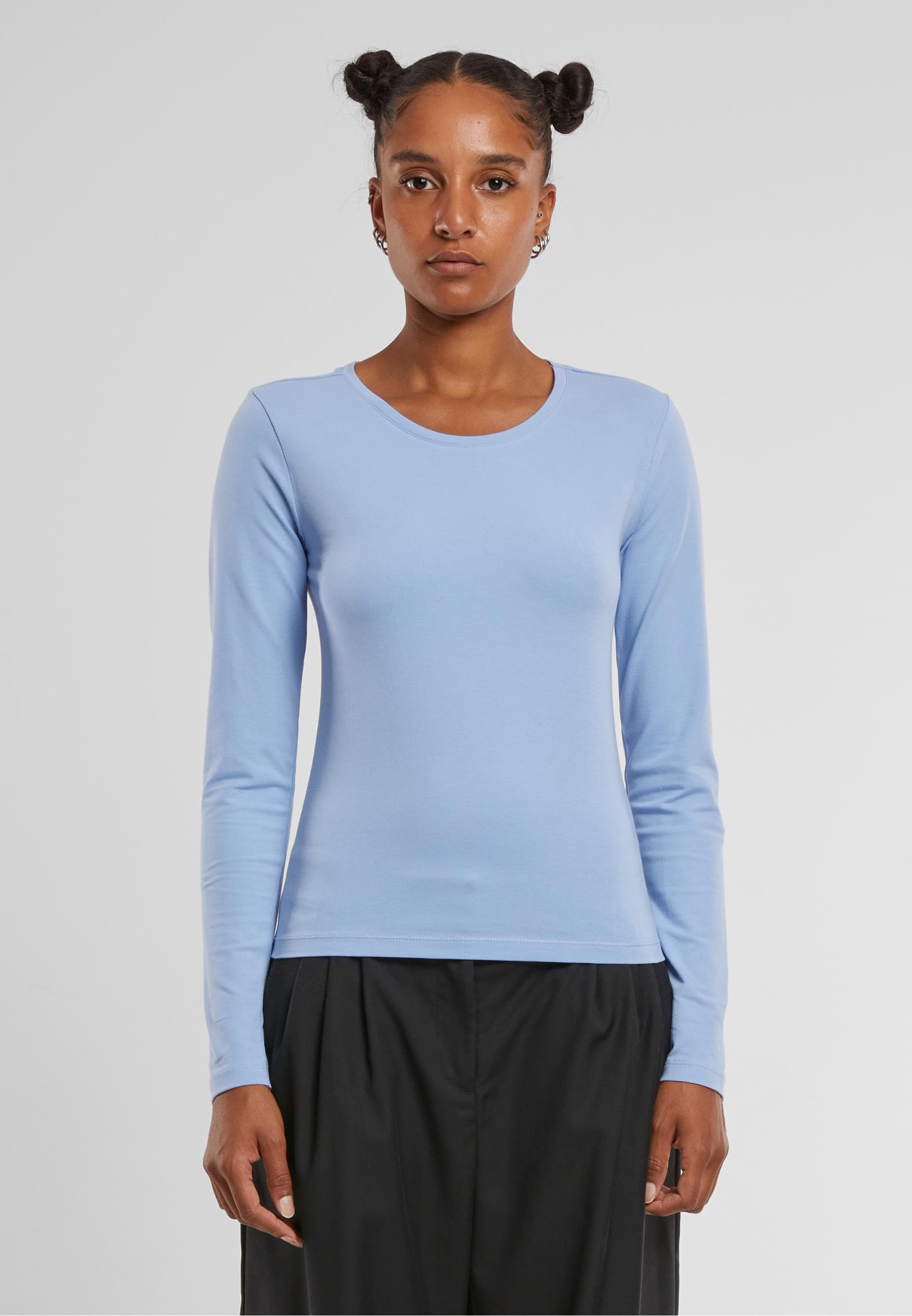 URBAN CLASSICS Longsleeve »Urban Classics Ladies Basic Super Slim Longsleeve«, (1 tlg.)