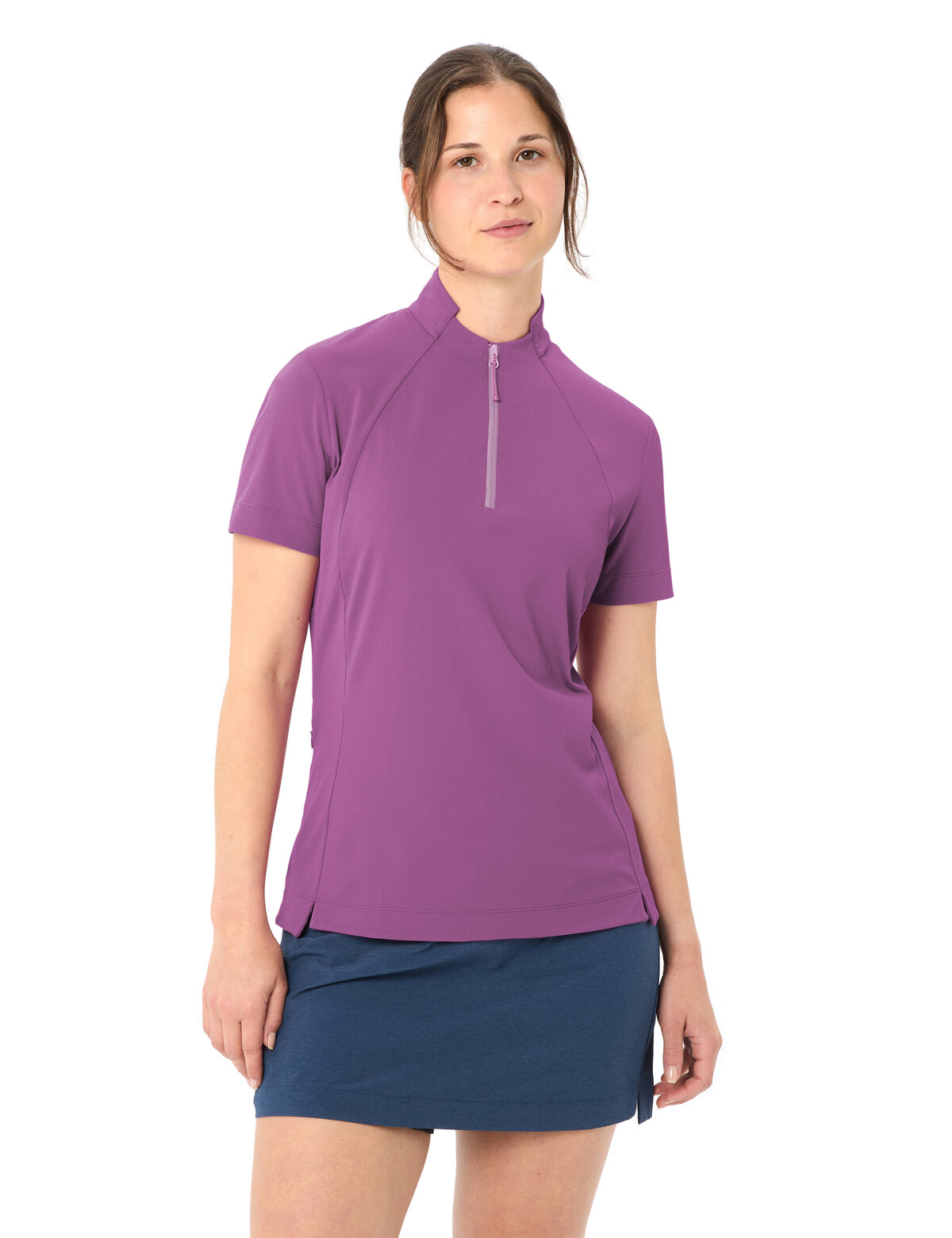 VAUDE Radtrikot "Womens Adlux HZ Shirt" für Radfahren, für Erwachsene, sportliche Passform