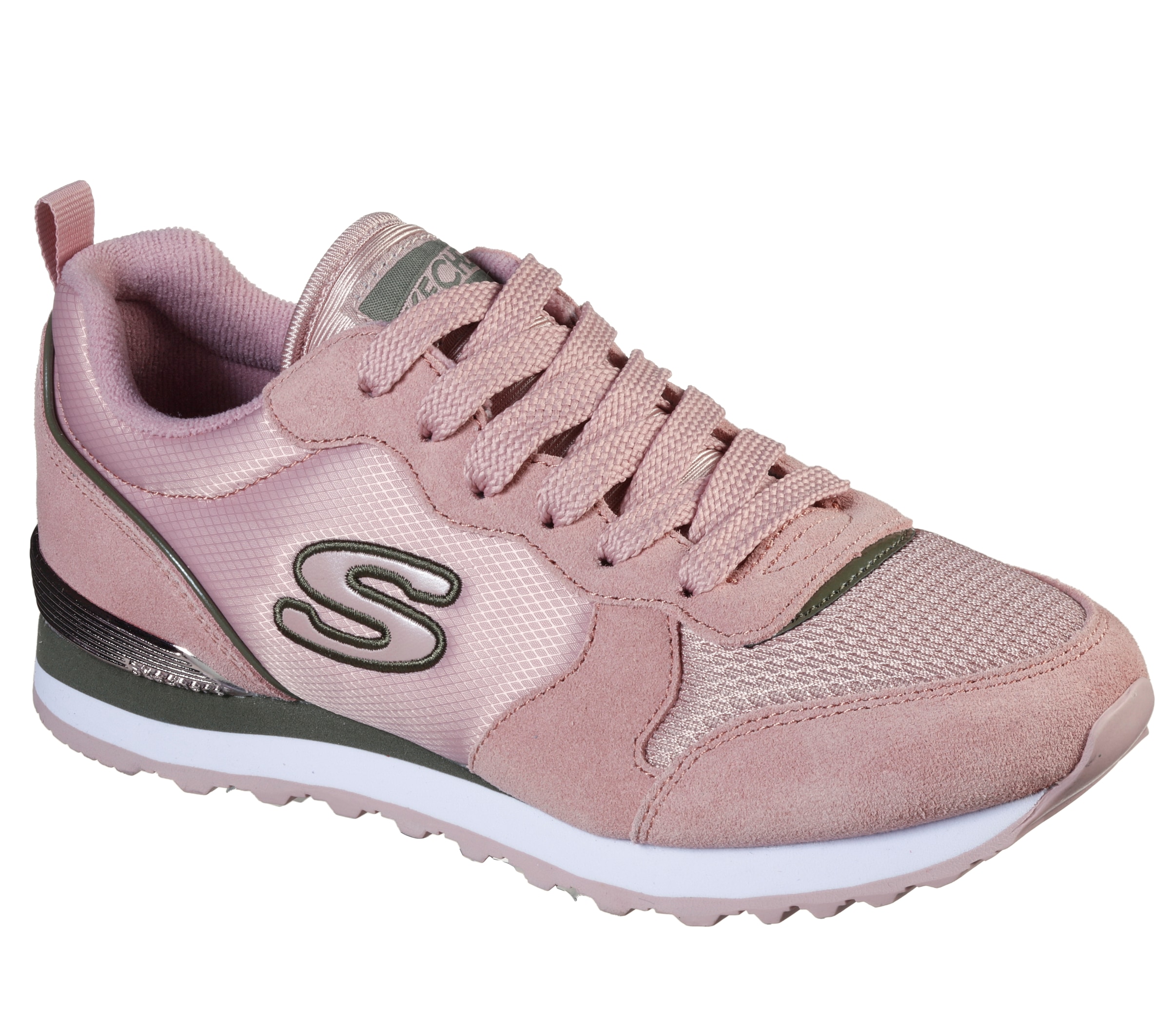 Skechers Sneaker »Nylon Quarter Lace Up Jogger«, im modischen Kontrastlook, Freizeitschuh, Halbschuh, Schnürschuh