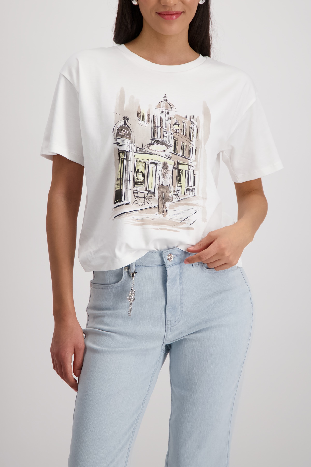 Monari T-Shirt "Shirt City" Regular fit mit Print günstig online kaufen