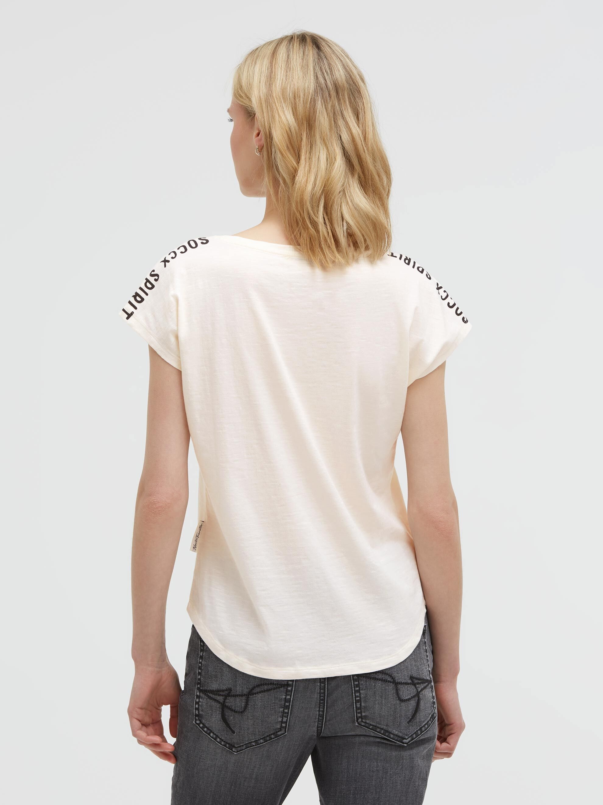 SOCCX V-Shirt mit überschnittener Schulter