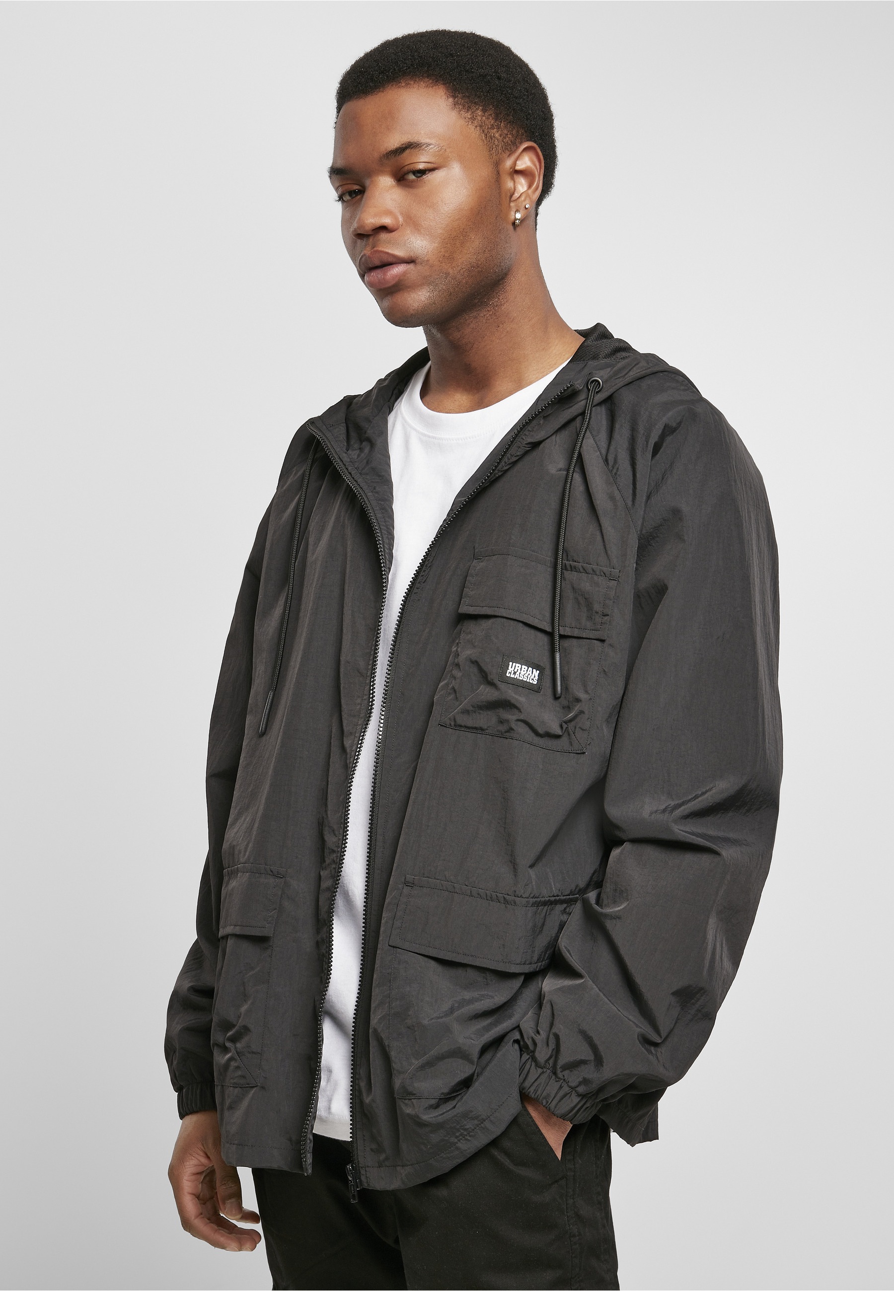 URBAN CLASSICS Allwetterjacke »Urban Classics Herren Commuter Parka« 1 Stk. tlg. mit Kapuze