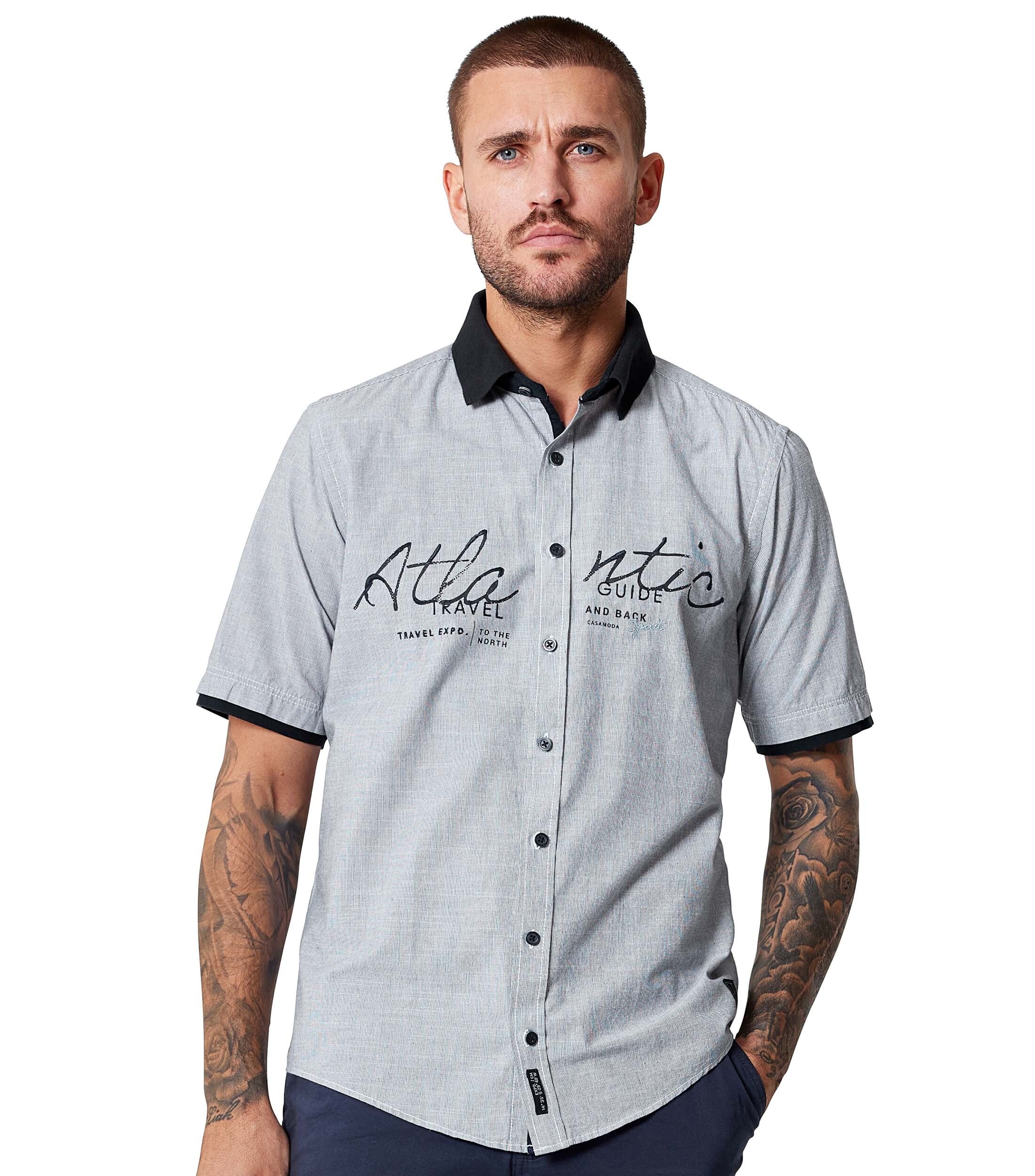 CASAMODA Kurzarmhemd "CASAMODA Freizeithemd Kurzarm Print" günstig online kaufen