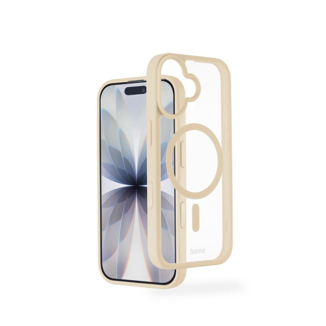 Hama Smartphone-Hülle »Handyhülle für Apple iPhone 17, magnetisch, Apple MagSafe, Qi2« Smartphones Wireless Charging, passgenaue Anti-Rutsch-Oberfläche, transparent