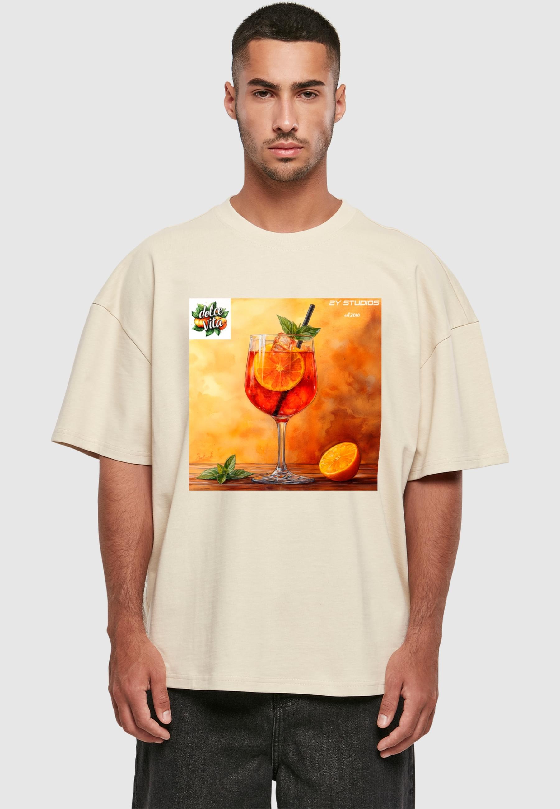 2Y Studios T-Shirt »2Y Studios Dolce Vita Aperol Spritz Tee«, (1 tlg.)