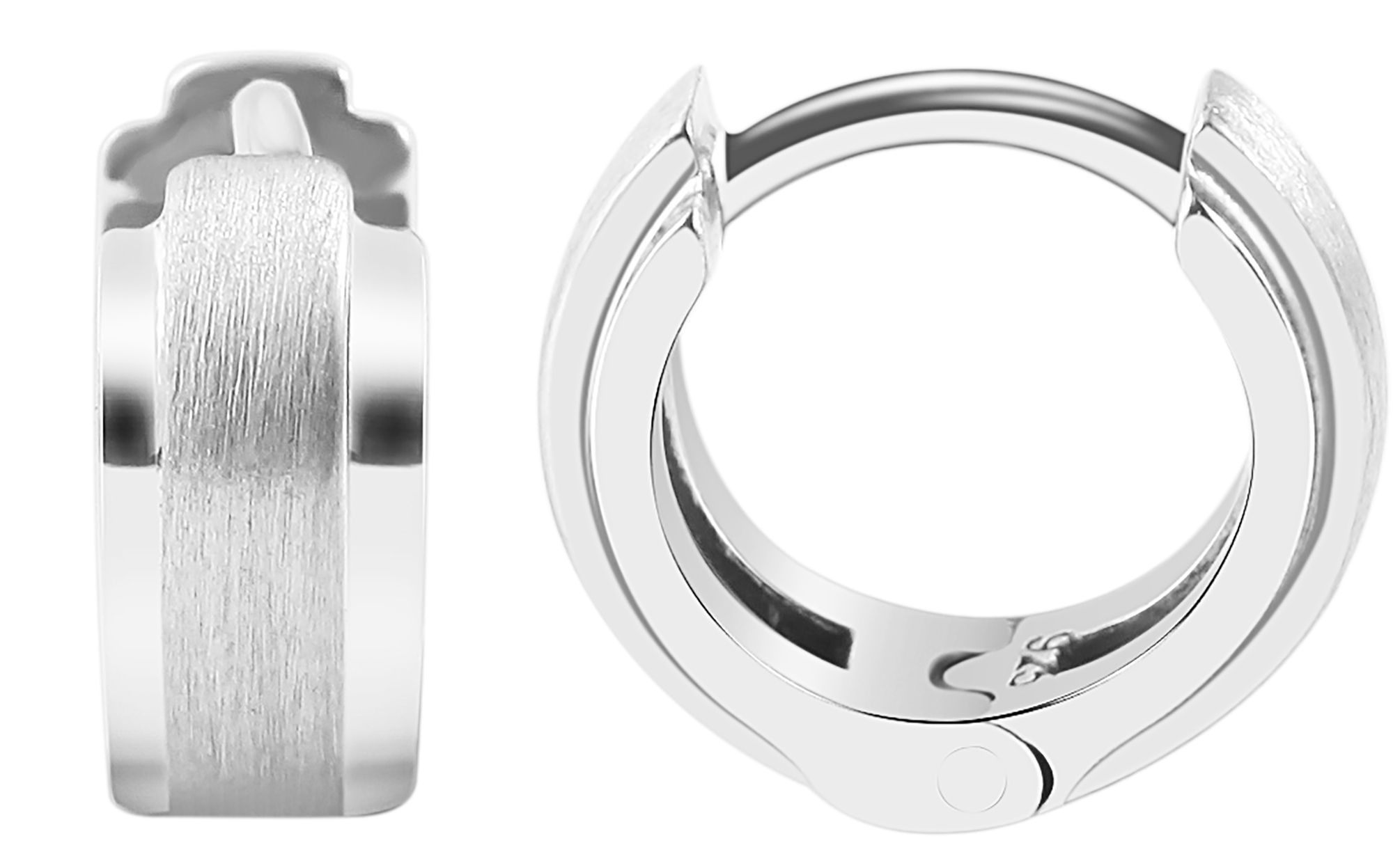 Adelia´s Klappcreolen »Damen Ohrringe – Klappcreole aus 925 Silber« Ideal als Geschenk für besondere Anlässe