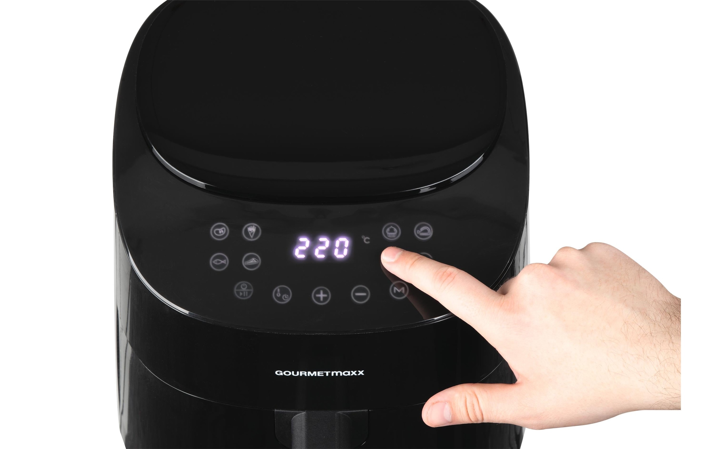 GOURMETmaxx Heißluftfritteuse »Digital Schwarz« 1450 W