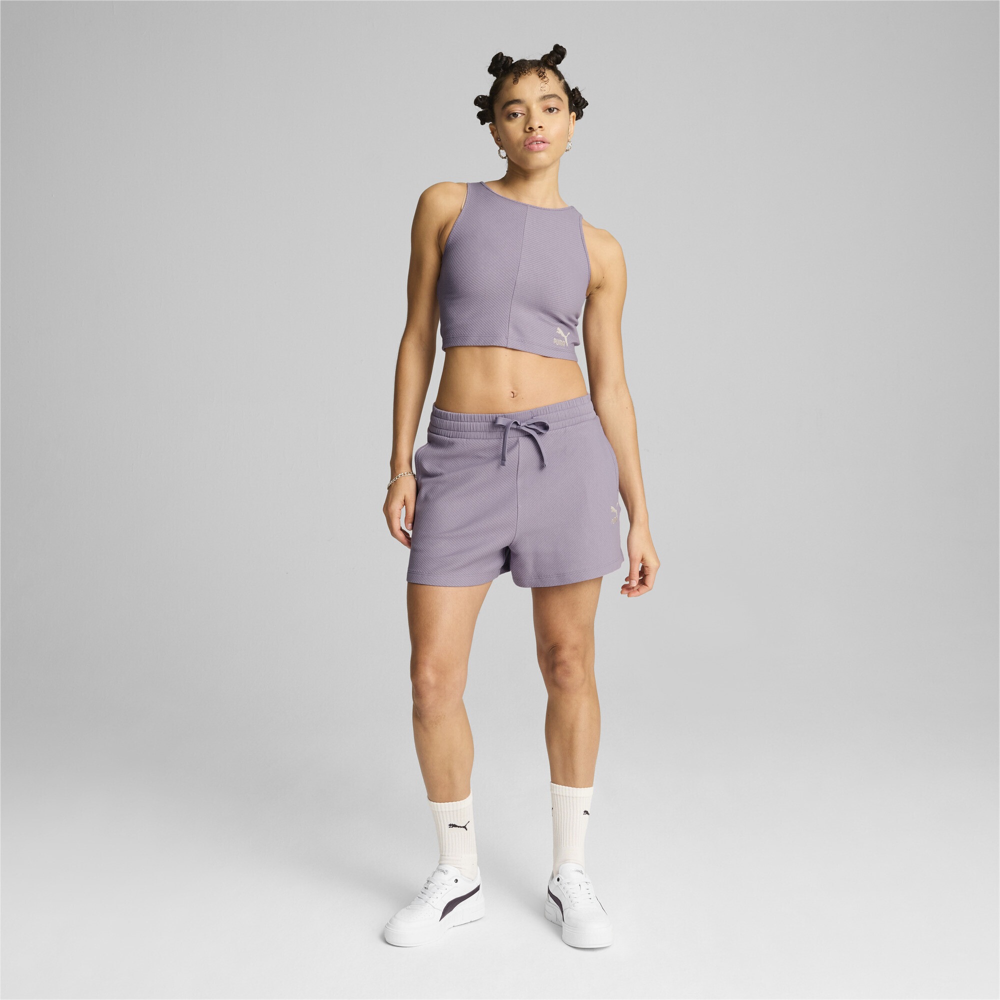 PUMA Crop-Top »CLASSICS Geripptes Crop-Top Damen«