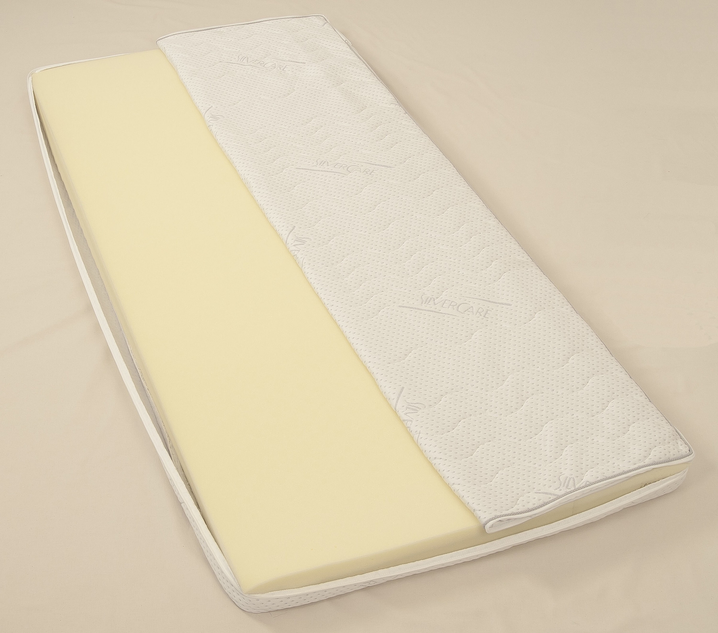 set one by Musterring Topper »Florida Silvercare Viscoschaum«, (1 St.), Memory-Schaum, mit Stretch-Doppeltuch-Bezug mit Silver Protect