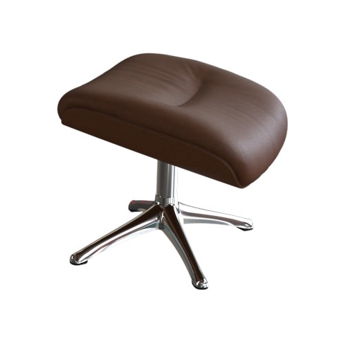 Fußhocker FLEXLUX, B:44cm H:39cm T:35cm, braun, 100% Echteder, Hocker, "Fußhocker More, Beinstütze für Entspannung, Ergonomisch, Komfort",