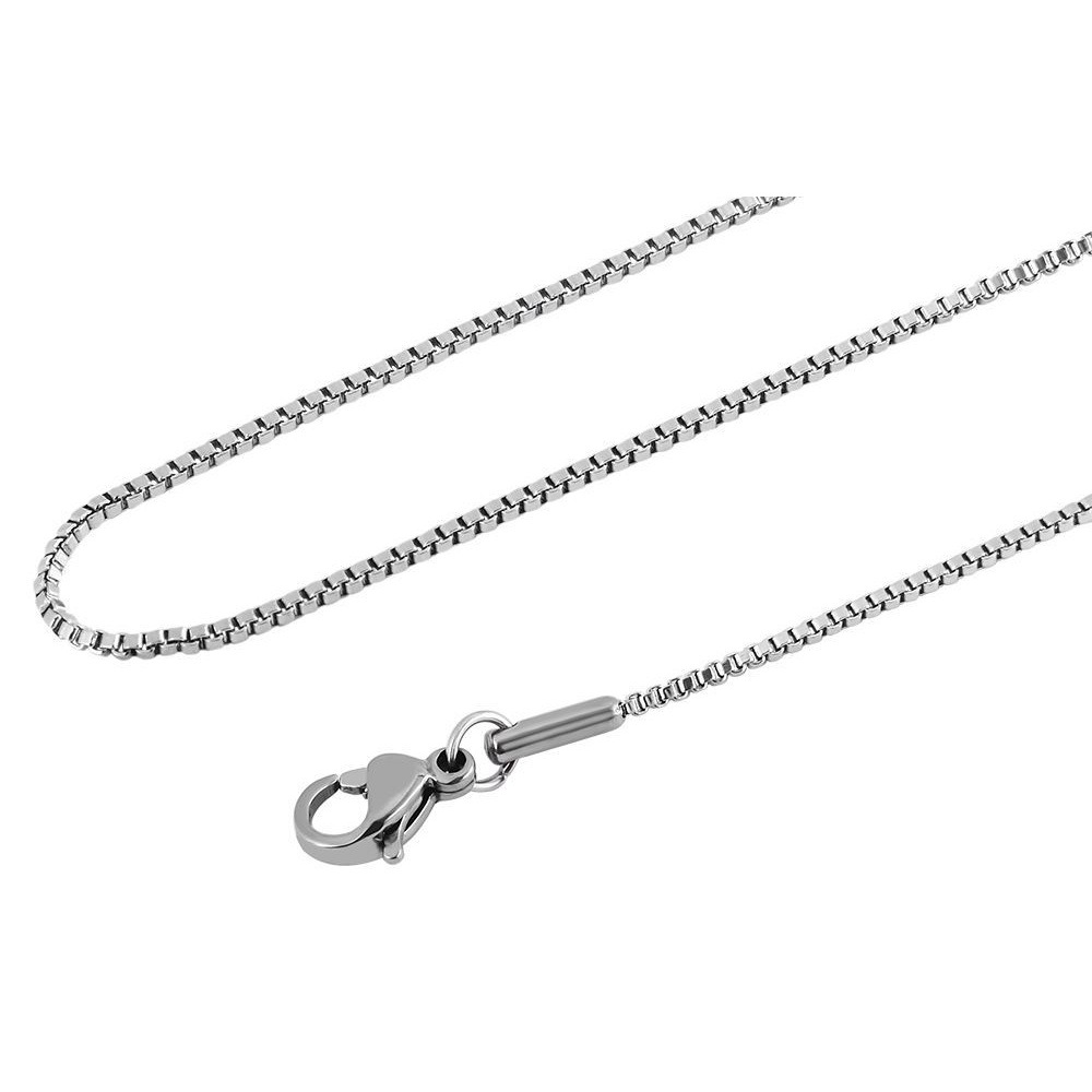 Adelia´s Gliederkette »Unisex Halskette – Venezianerkette aus Edelstahl 45 cm« Ideal zum Verschenken – schlicht und stilvoll
