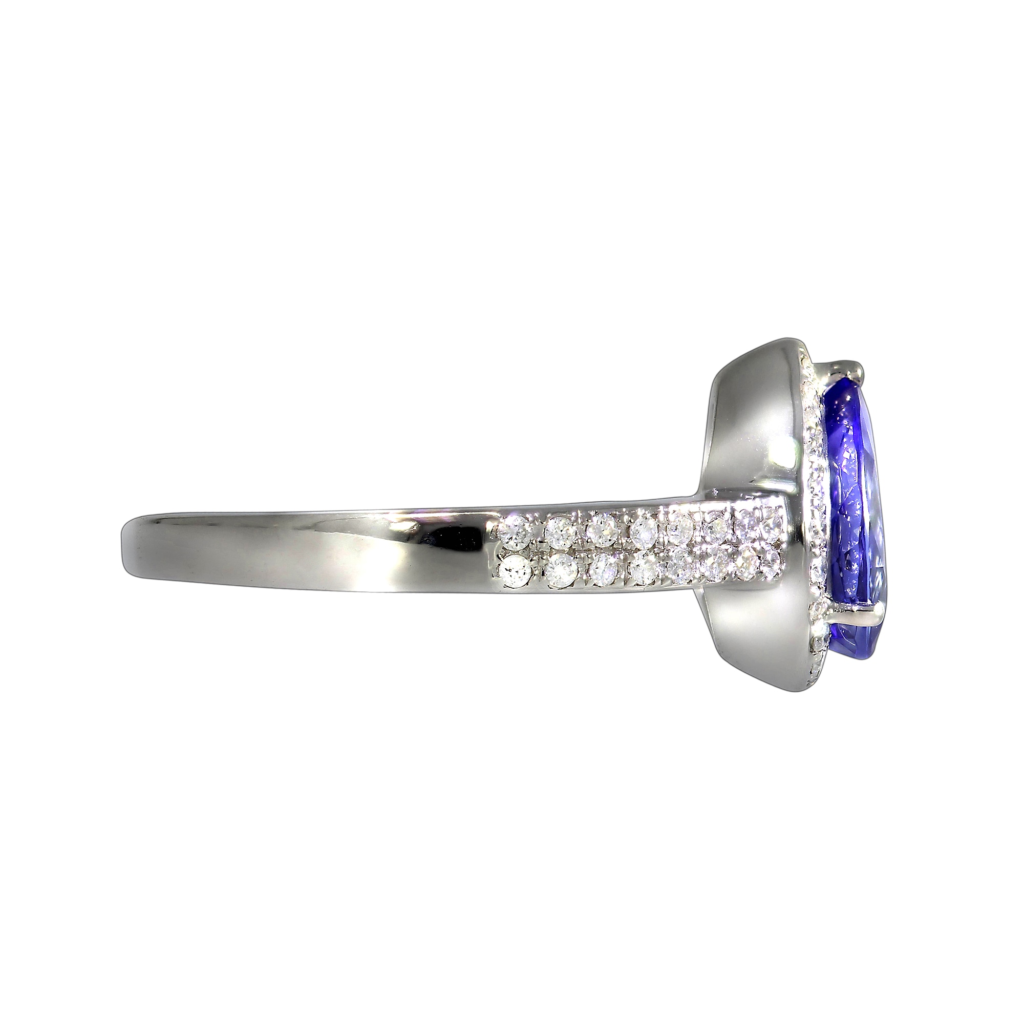 Creazione Bijoux Fingerring »750/- Weißgold mit Tansanit und Diamanten«