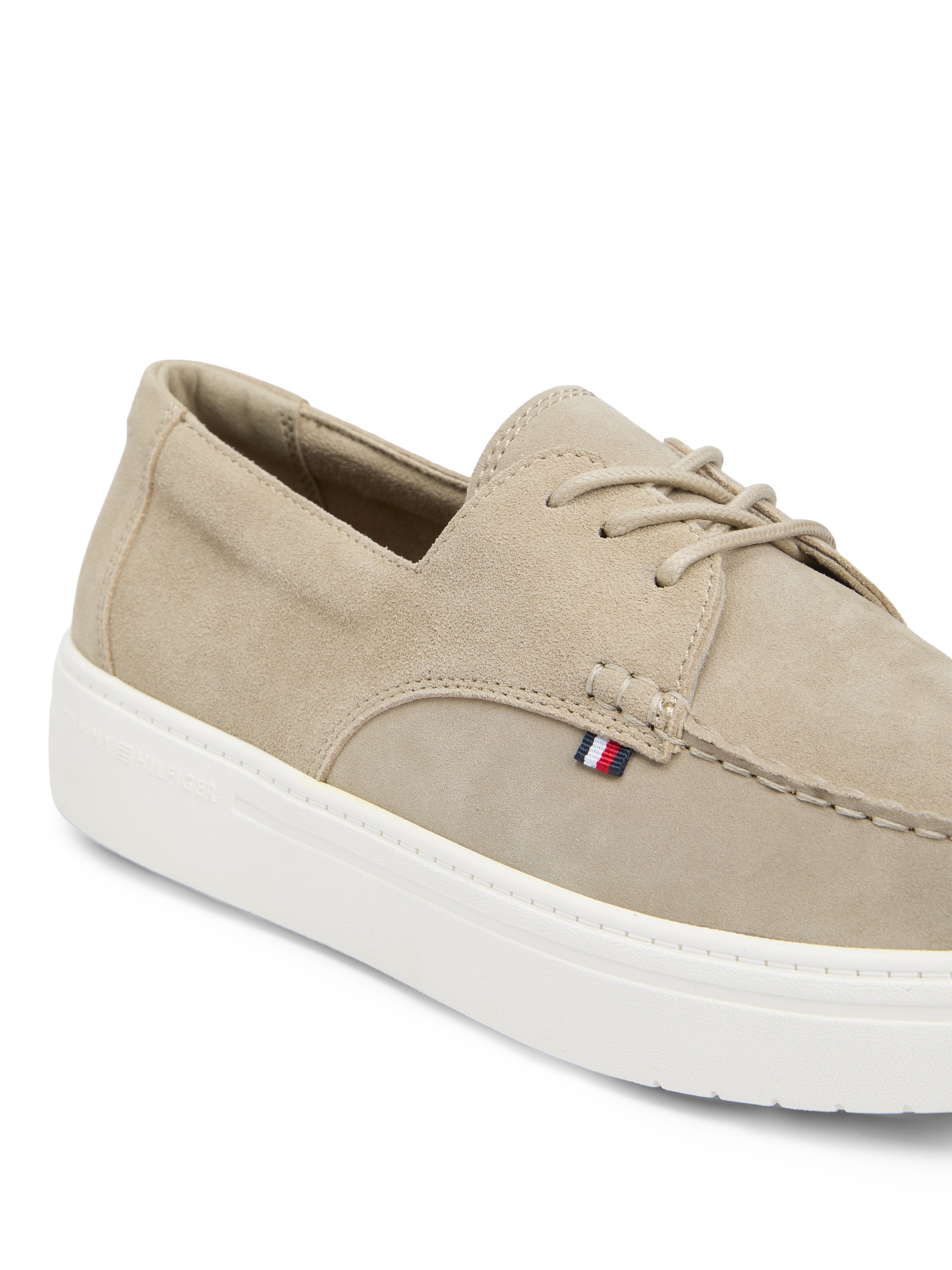 Tommy Hilfiger Bootsschuh "CASUAL SUEDE STITCH TOE HYBRID" Schnürschuh, Hal günstig online kaufen