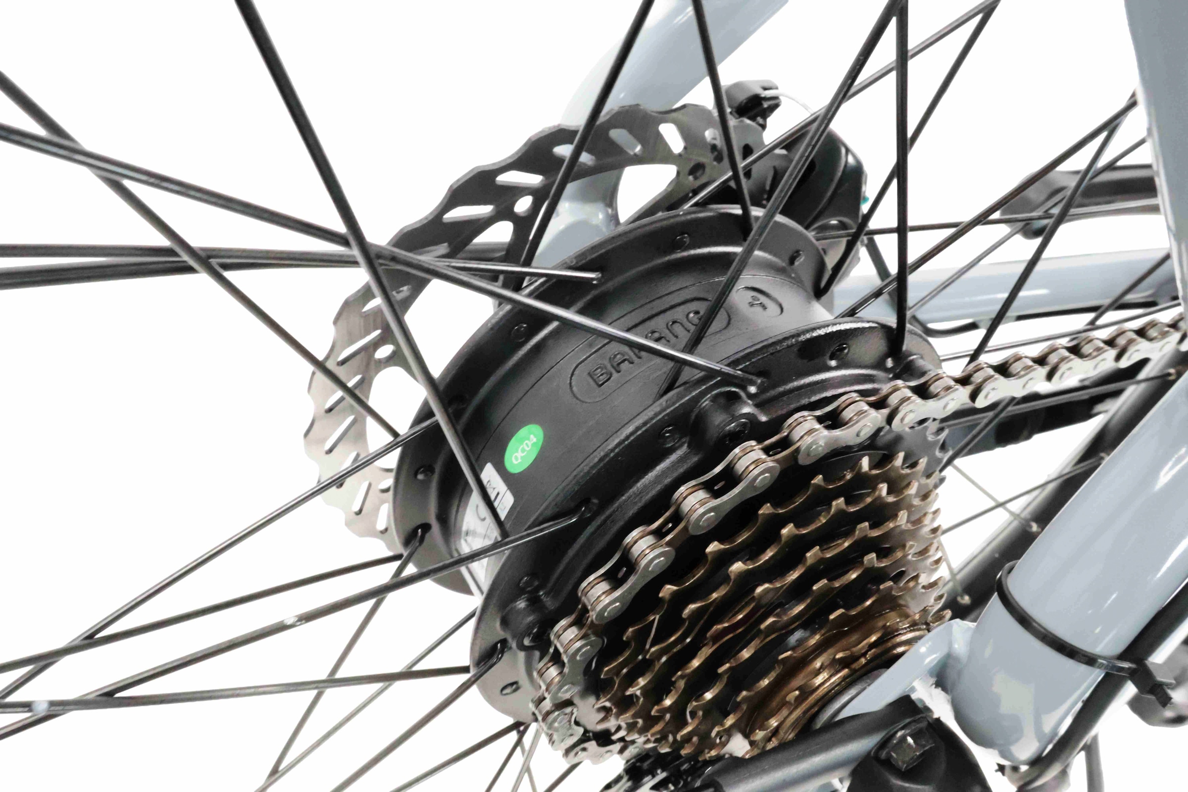LLobe »City E-Bike 26" Town Compact, grau« 7 Gang Kettenschaltung Heckmotor 250 W