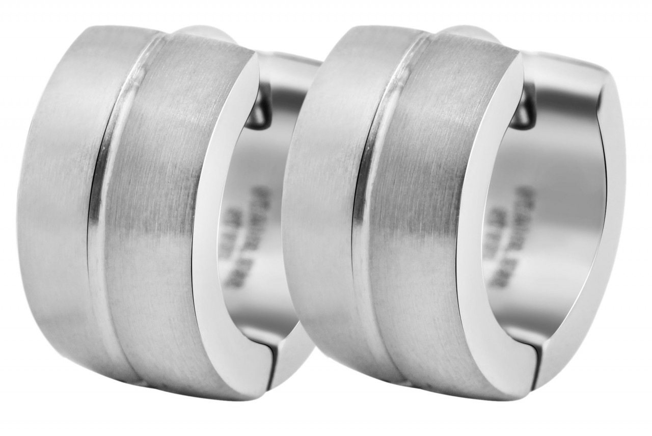 Adelia´s Paar Creolen »Neuheit 2025 - Damen Creolen aus mattem Edelstahl Ø 9 mm«