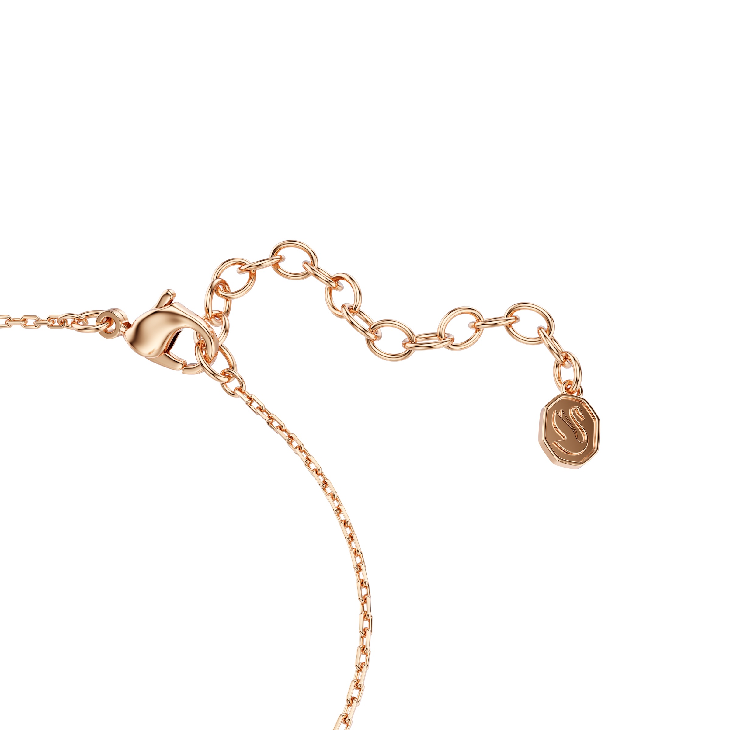 Armkette SWAROVSKI "Schmuck Geschenk Swan Armband", roségoldfarben, kristallweiß, kristallweiß, Armbänder, Damen, Metall, Armkette, mit Swarovski Kristall, Zirkonia (synth.) 4