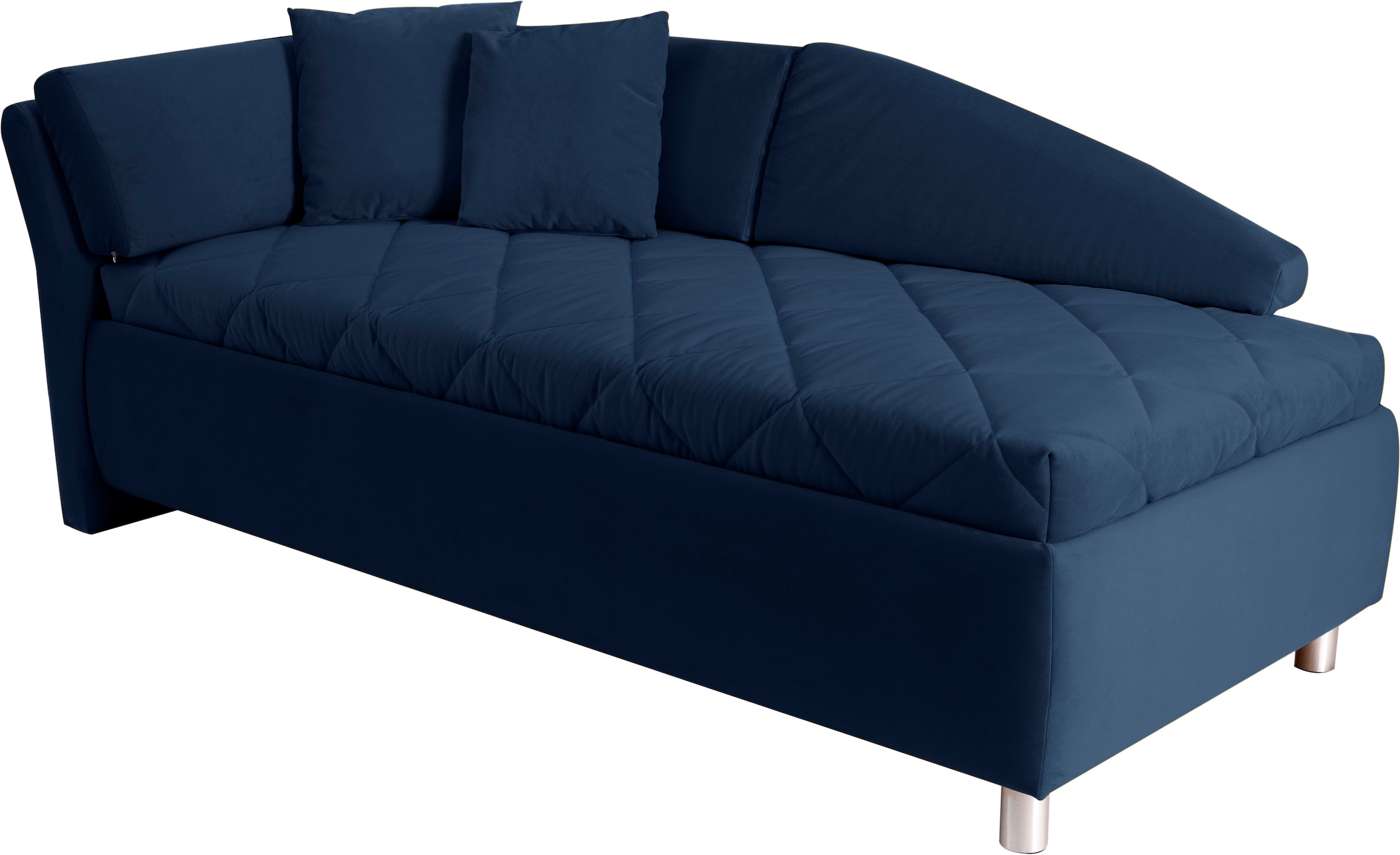 alina Schlafsofa, Bettkasten, Zierkissen-Set aus: 2 Stk. 40x40cm, 1 Stk. 30x30cm