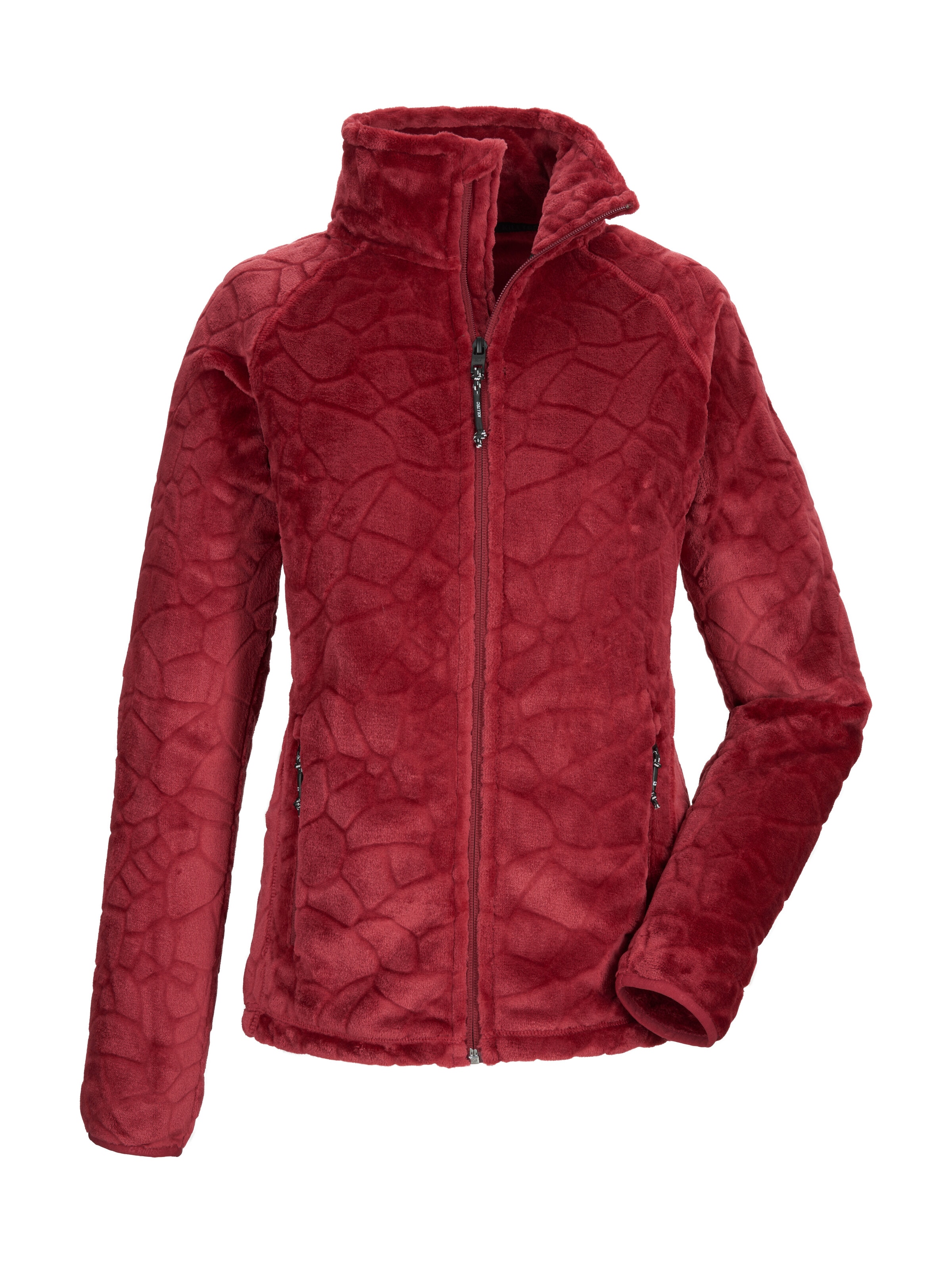 Killtec Fleecejacke "KOW 56 WMN FLC JCKT" Weiche Fleecejacke, verschließbare Taschen, Kinnschutz