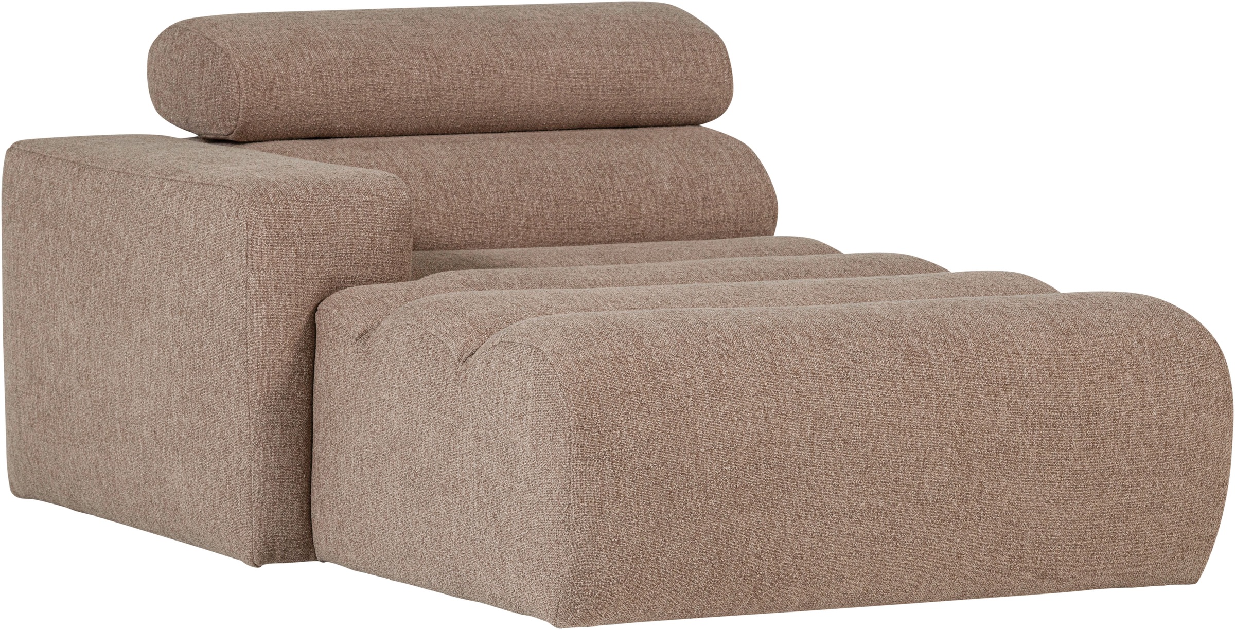 WOOOD Sofaelement »Novi Bezug mit verstellbarer Nackenstütze B 109 x T 173 x H 86 cm« Tragkraft 120 kg, Maximale Verschleißfestigkeit