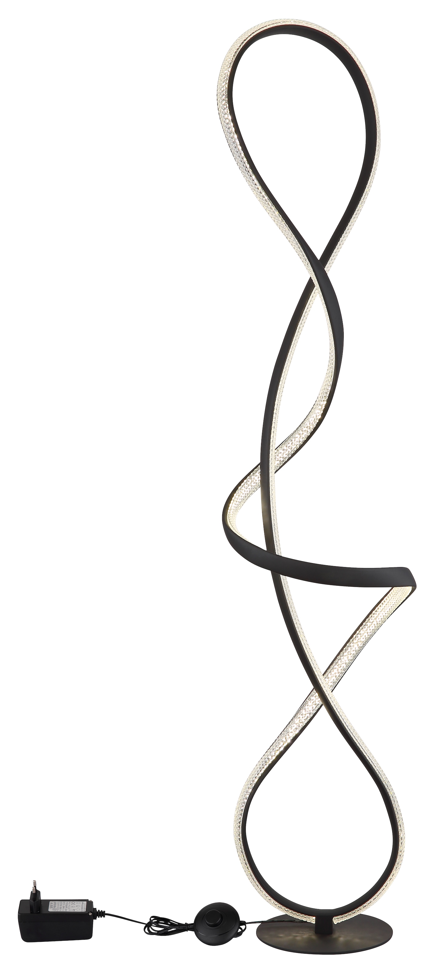 GLOBO LIGHTING Stehlampe »SWIRL« LED-Modul 1 Stk. Warmweiß