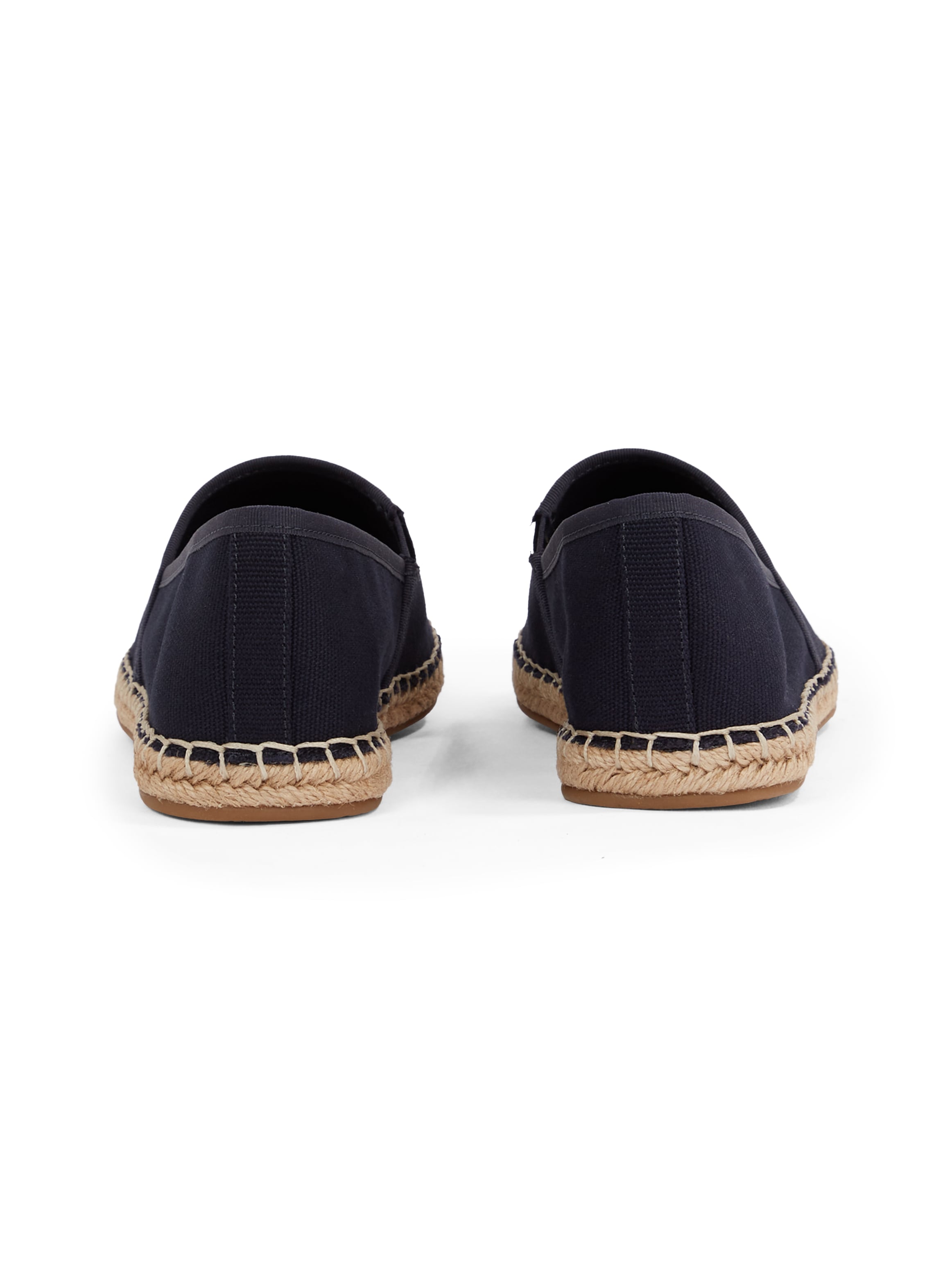 Tommy Hilfiger Espadrille »FLAG CANVAS ESPADRILLE«, Slipper, Flats, Bequemschuh mit Bastbezug und Ziernähten