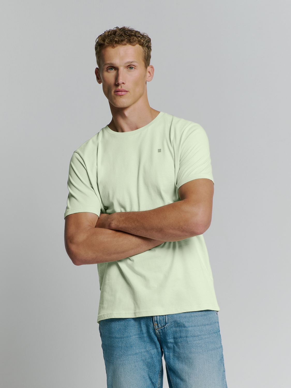 NO EXCESS T-Shirt "No Excess Basic Rundhals T-Shirt T-Shirt Crewneck Solid günstig online kaufen