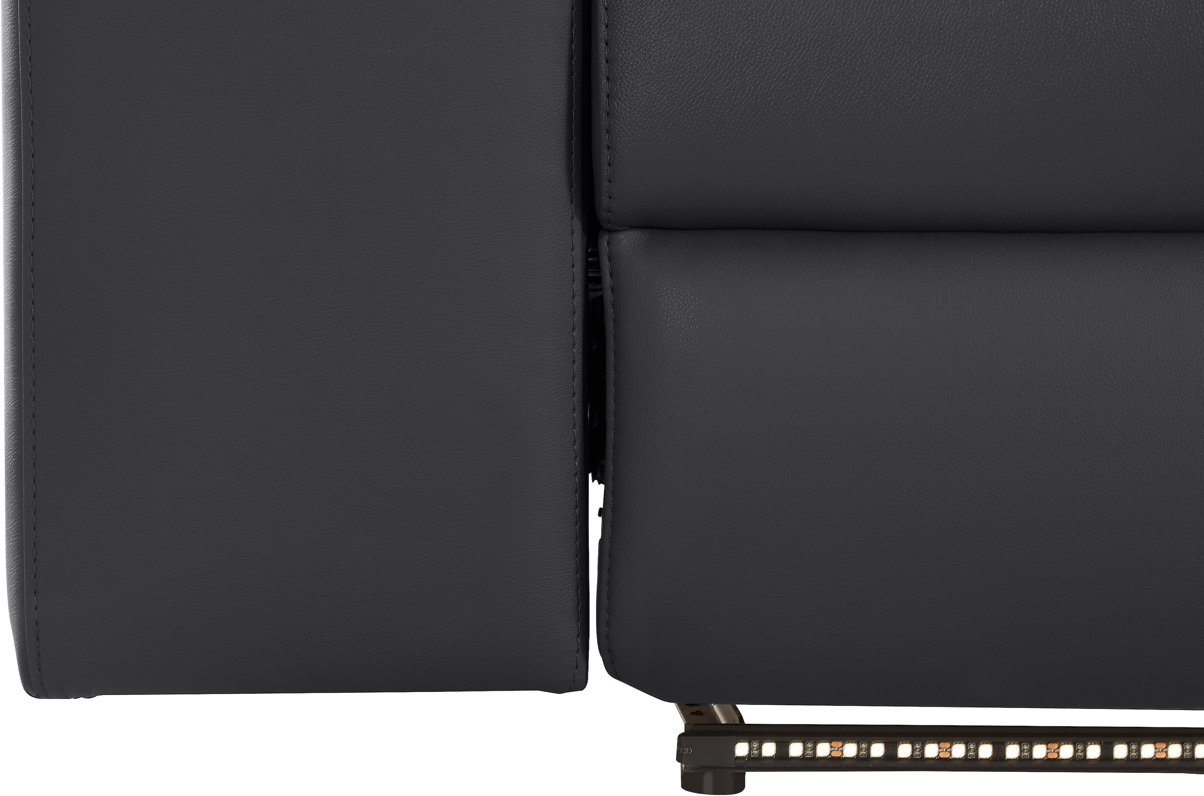 Places of Style Ecksofa »Kilado, L-Form,«, mit Relaxfunktion, verstellbarer Armlehne, Kopfteilverstellung