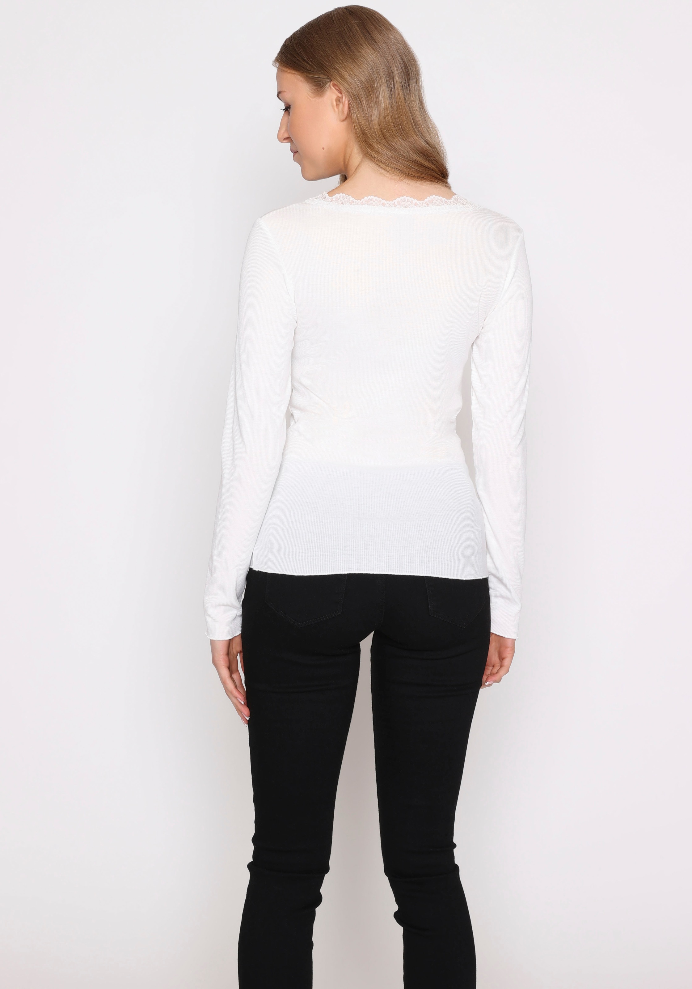 HaILY’S Langarmshirt "LS V TP Fi44ona" günstig online kaufen