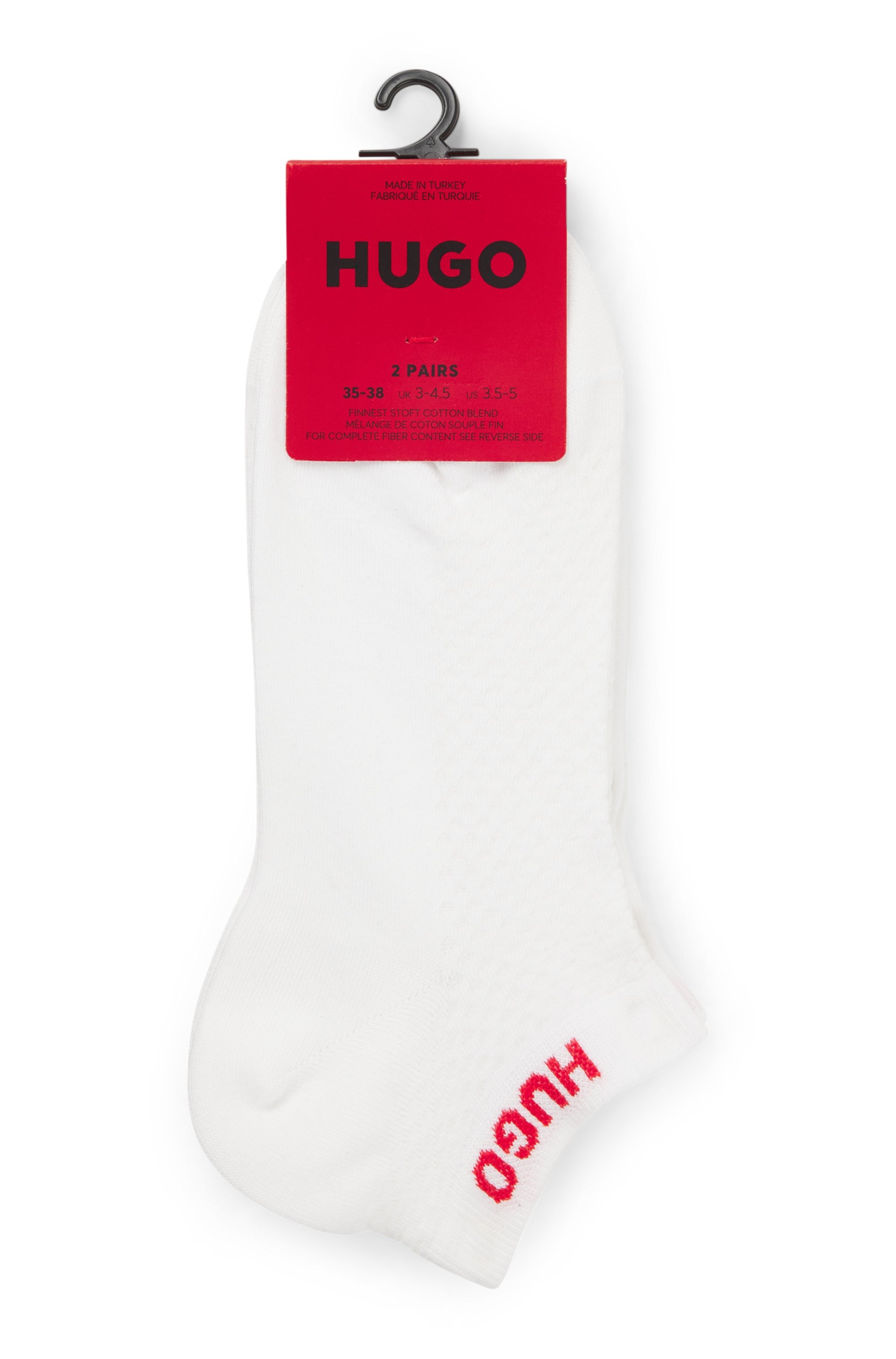 HUGO Underwear Kurzsocken Logos am Rand günstig online kaufen