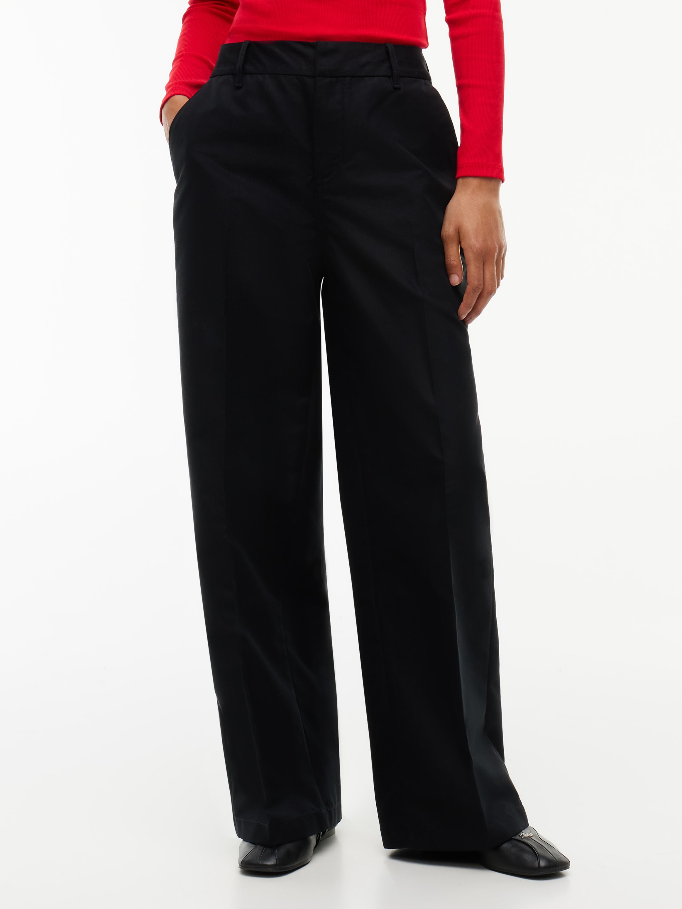 Tommy Jeans Chinos "TJW WIDE LEG CHINO" Baumwollmischung, lässig geschnitten