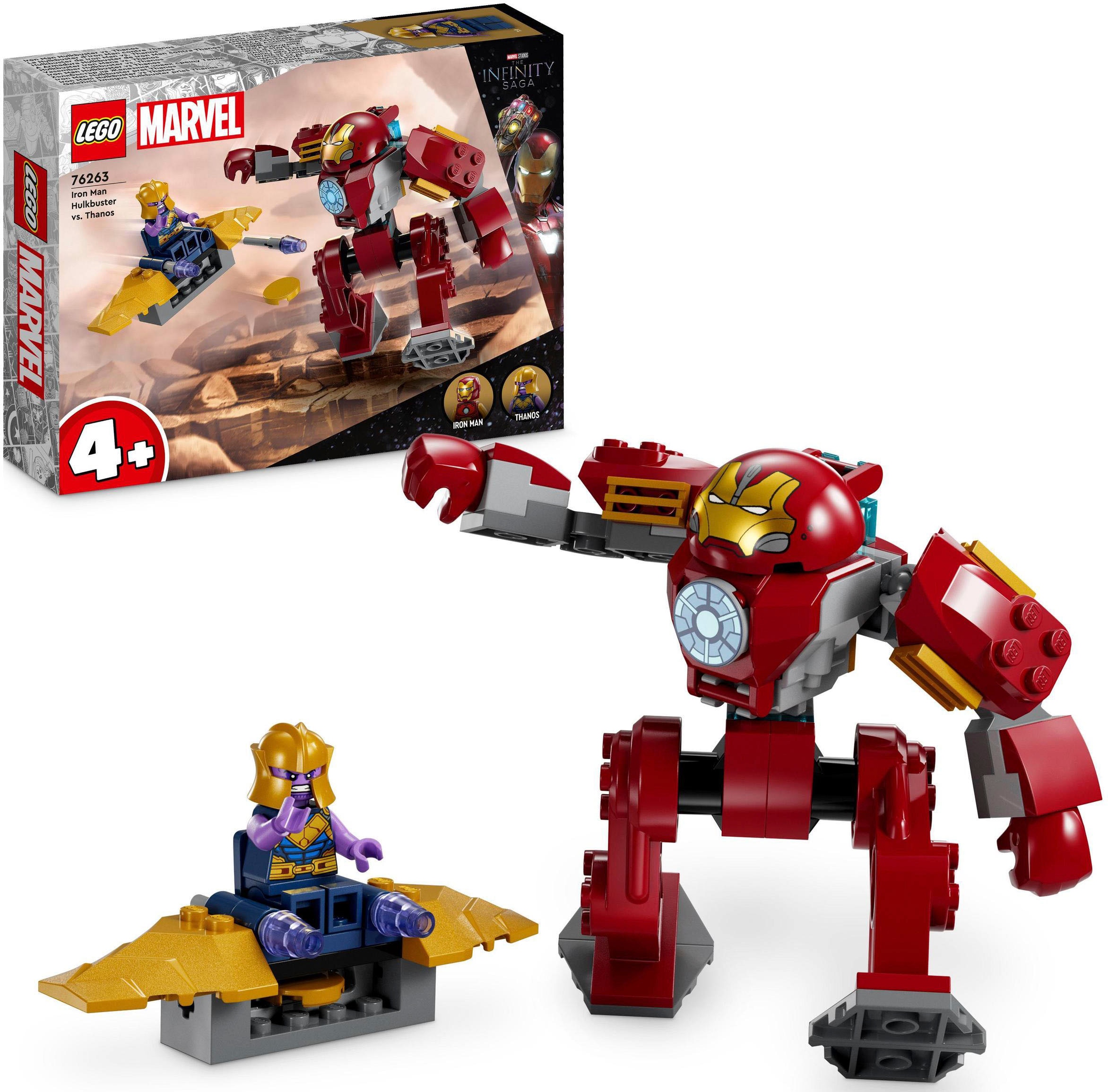 Konstruktionsspielsteine »Iron Man Hulkbuster vs. Thanos (76263), LEGO® Marvel«, (66...
