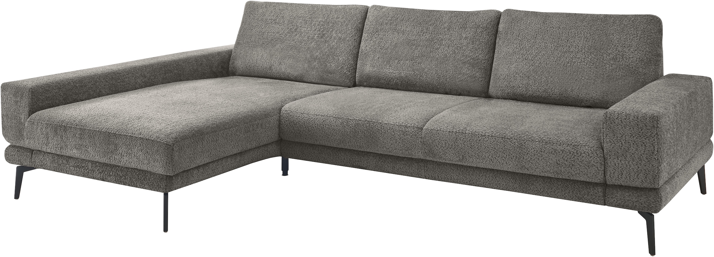 Ecksofa "SO 3600 optimaler Sitzkomfort in Federkern o. Kaltschaum, 2 Sitzhöhen", grau (kama anthrazit), B:293cm H:87cm T:180cm, 100% Polyester, SET ONE BY MUSTERRING, Sofas, Ecksofa, Sitzhöhe 42 cm, Kaltschaum, B 293 x T 180 cm, Kama anthrazit