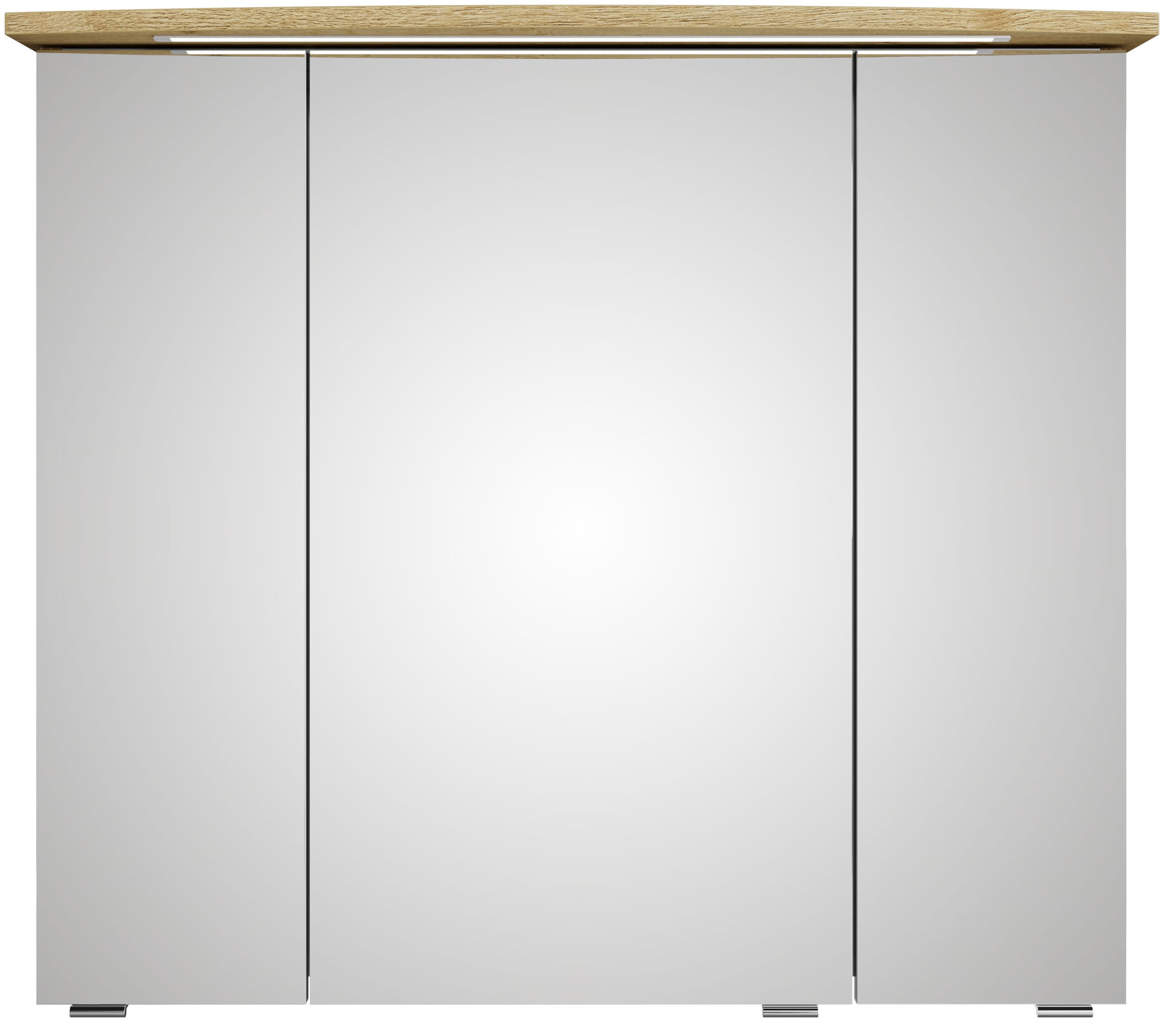 Saphir Badmöbel-Set »Serie 4010 2-teilig Keramik-Waschtisch mit LED-Spiegelschrank«, (Set), Badezimmer Set 84 cm breit, inkl. Türdämpfer, 3 Türen, 2 Schubladen