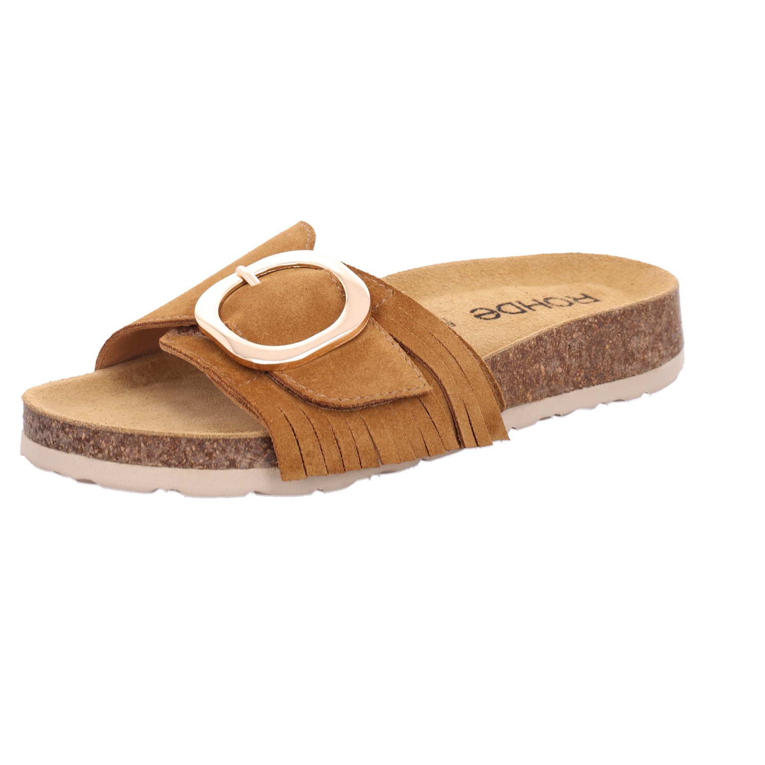 Rohde "MILANO" Strandschuh, Urlaubsschuh, Sommerschuh mit Bast Plateau