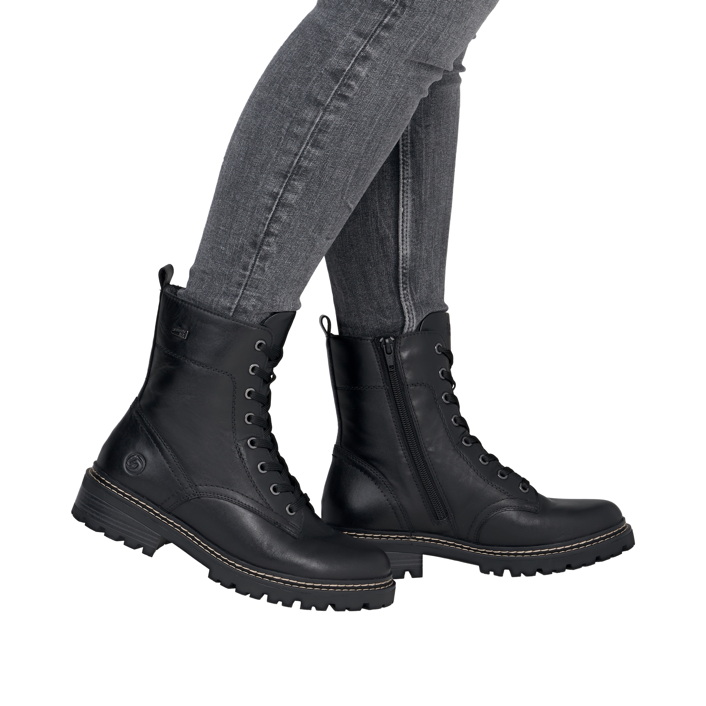 Remonte  Schnürstiefelette mit Innenreißverschluss, TEX-Membrane