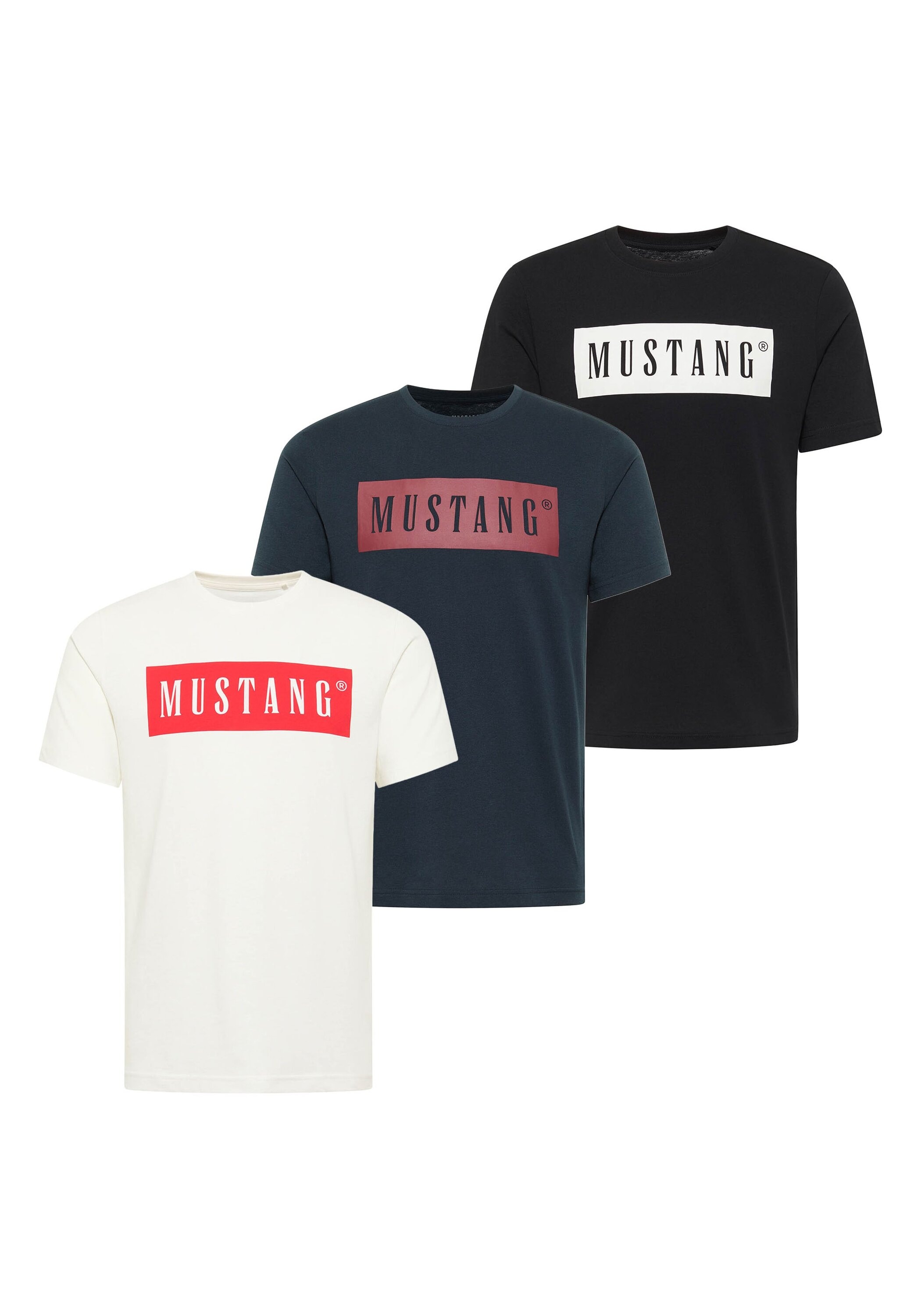 MUSTANG T-Shirt »T-Shirt Style Austin 3P 3er Pack«
