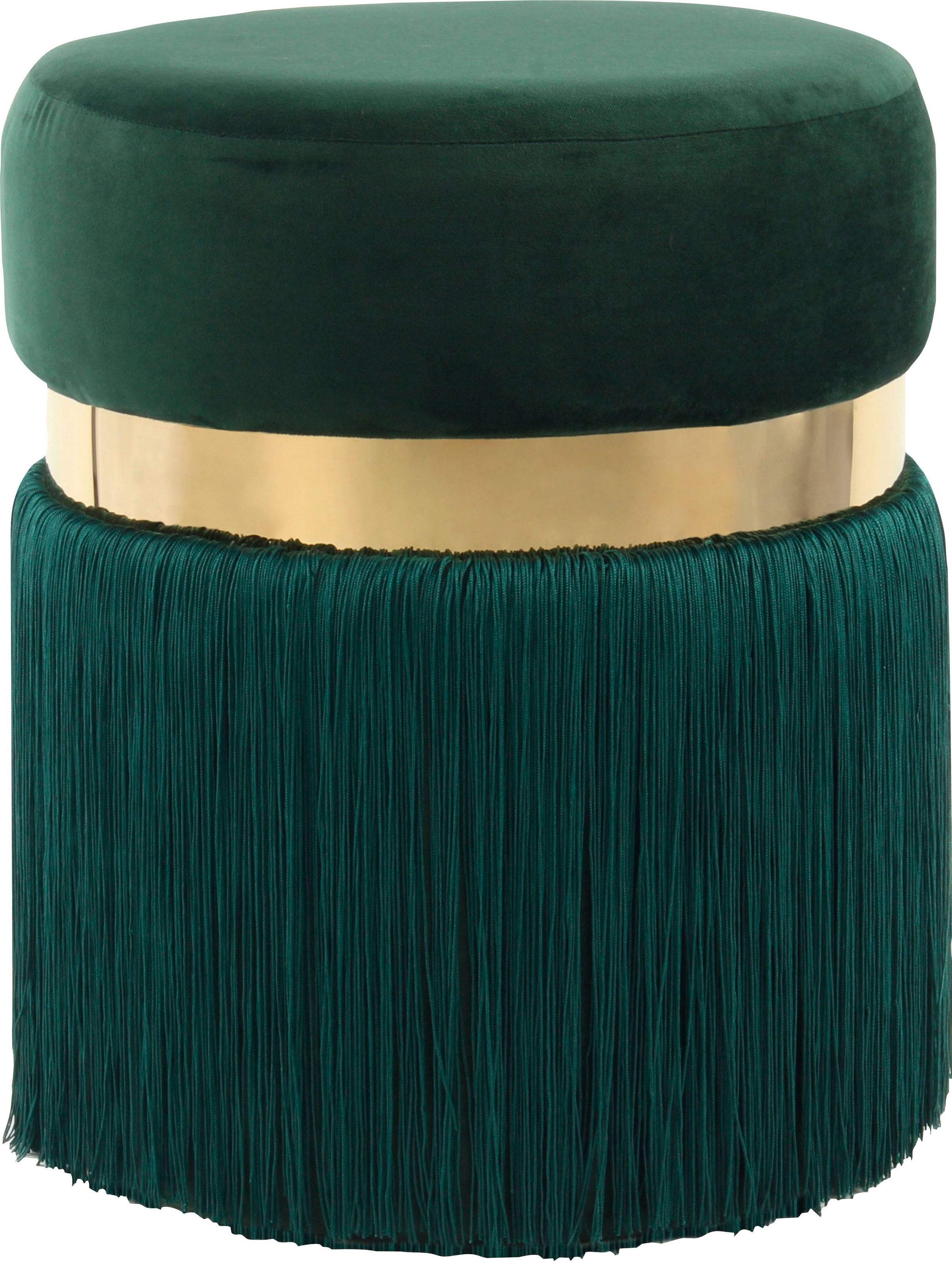 Kayoom Sitzhocker "Hocker Rebecca 925, Sitzpouf in runder Form,mit samtigem günstig online kaufen