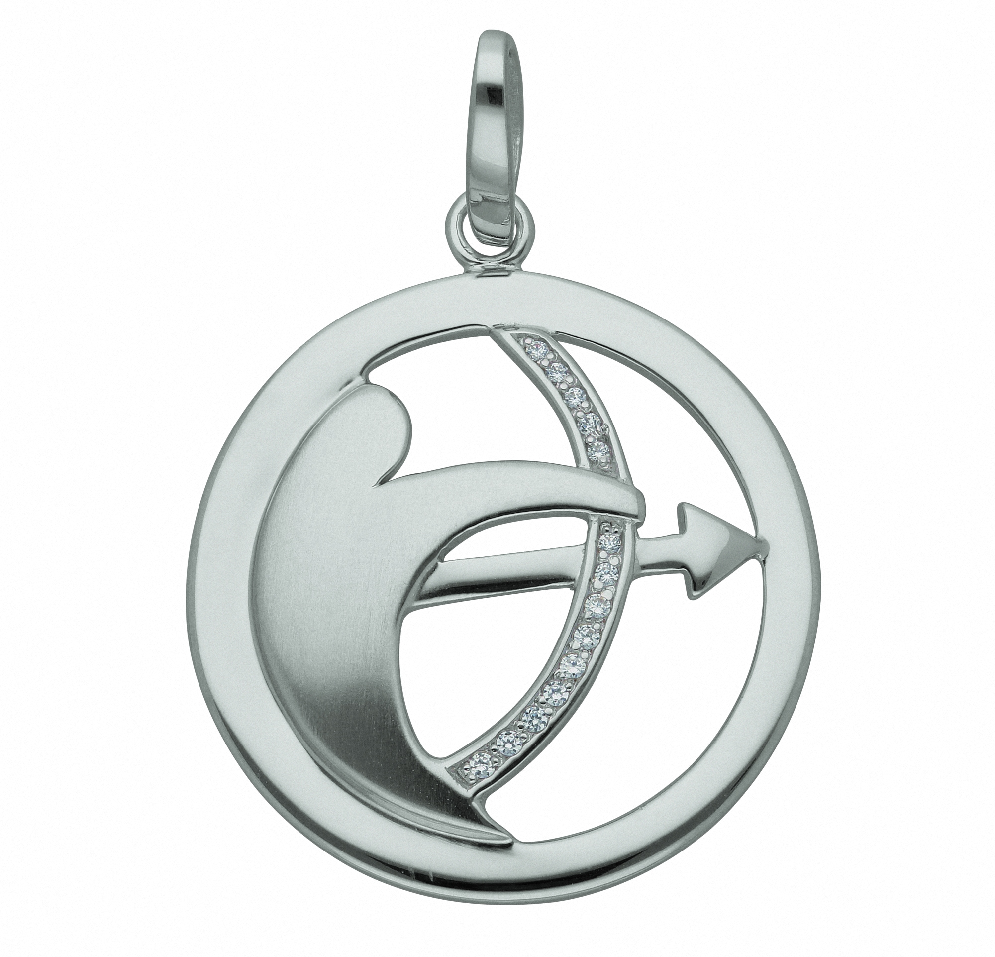 Adelia´s Kette ohne Anhänger »925 Silber Sternzeichen Anhänger Schütze mit  Zirkonia Ø 25,2 mm«, Schmuckset - Set mit Halskette | BAUR