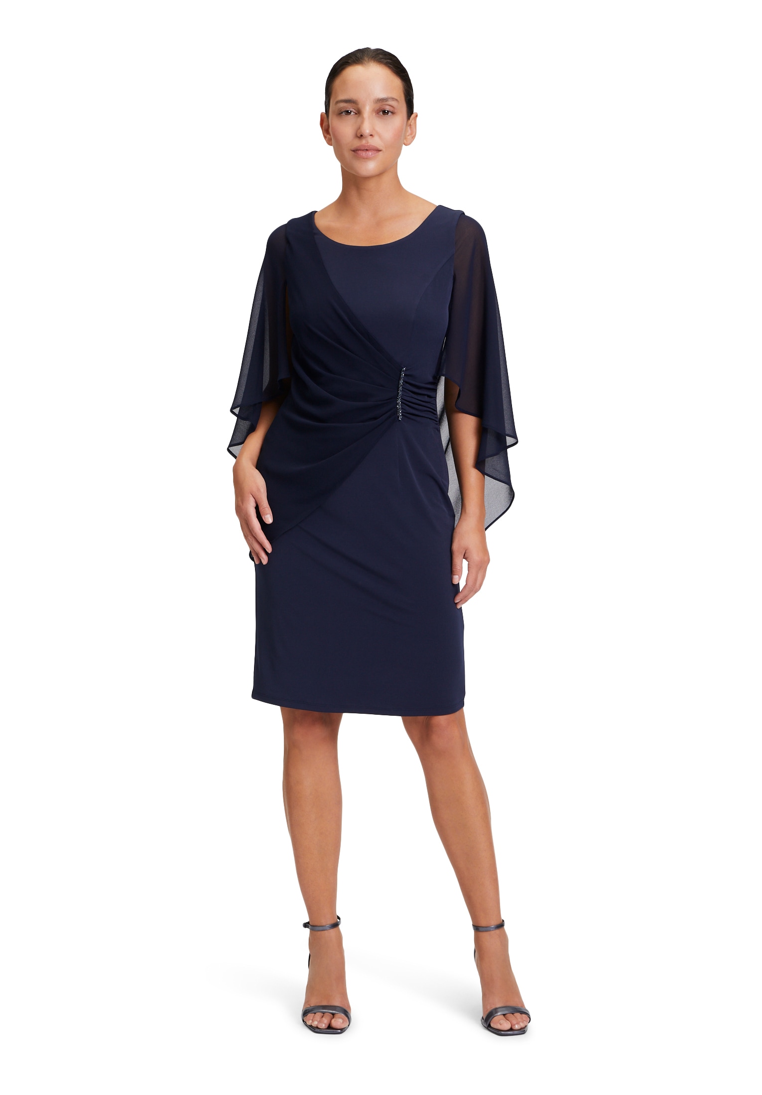Vera Mont Cocktailkleid »Vera Mont Cocktailkleid mit Raffung«, Materialmix