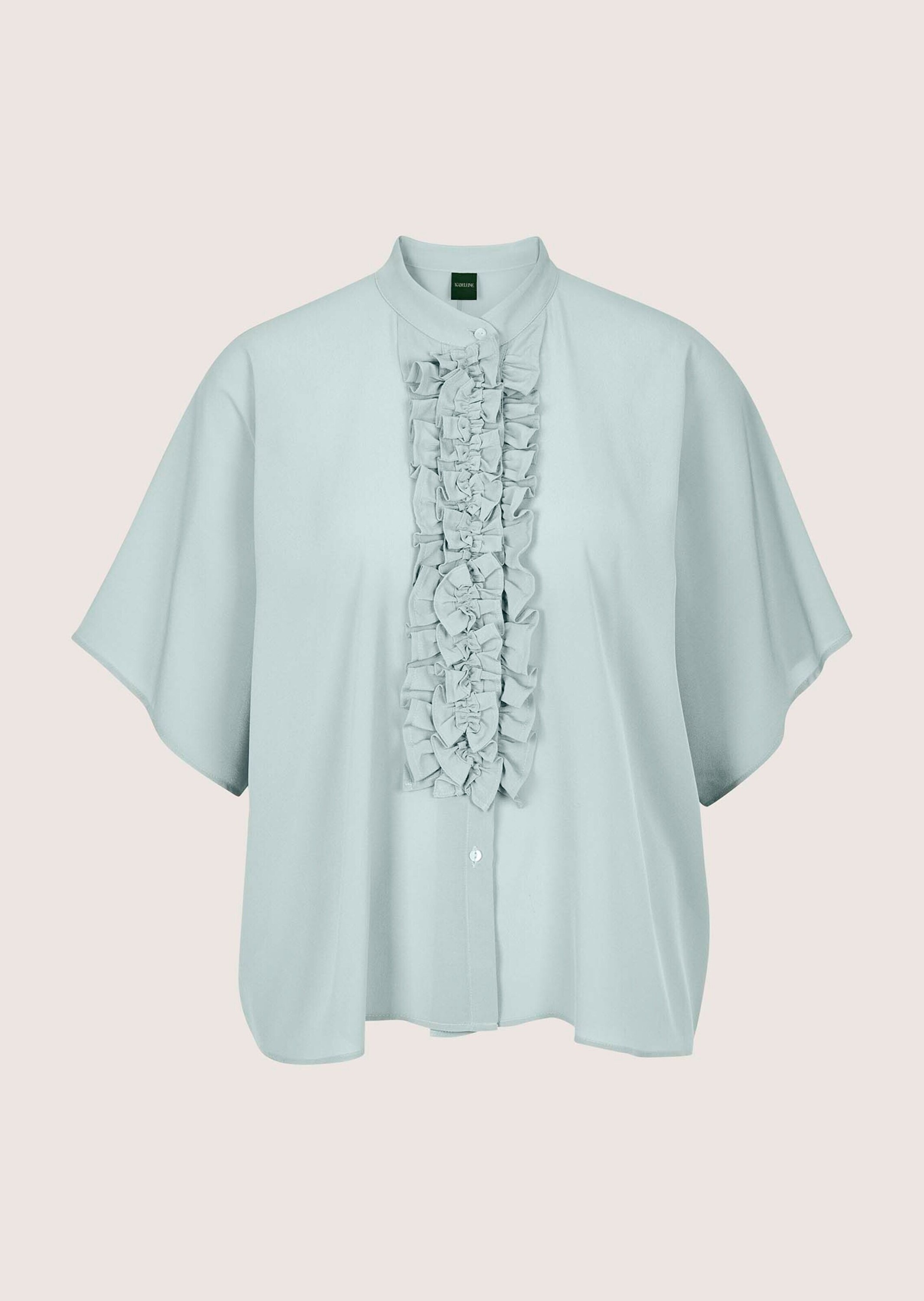 MADELEINE Kurzarmbluse "Blusenshirt Elegante Seidenbluse mit Rüschen" Bluse günstig online kaufen